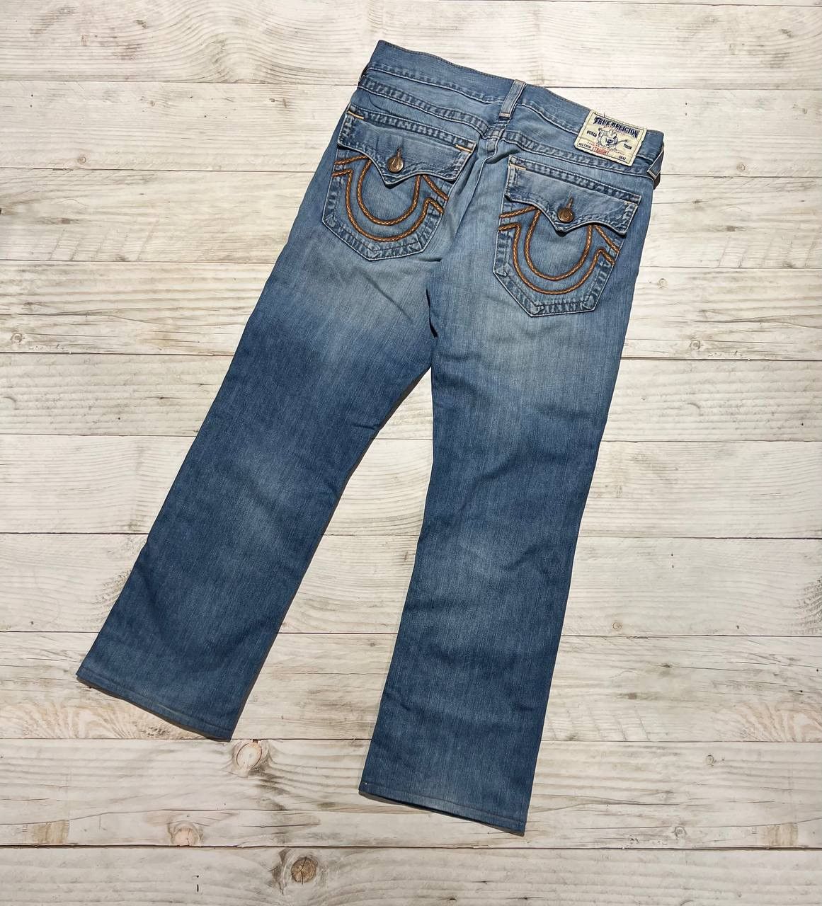 image of True Religion Straight Denim Jeans Japan Y2K Baggy in Blue, Men's (Size 34)