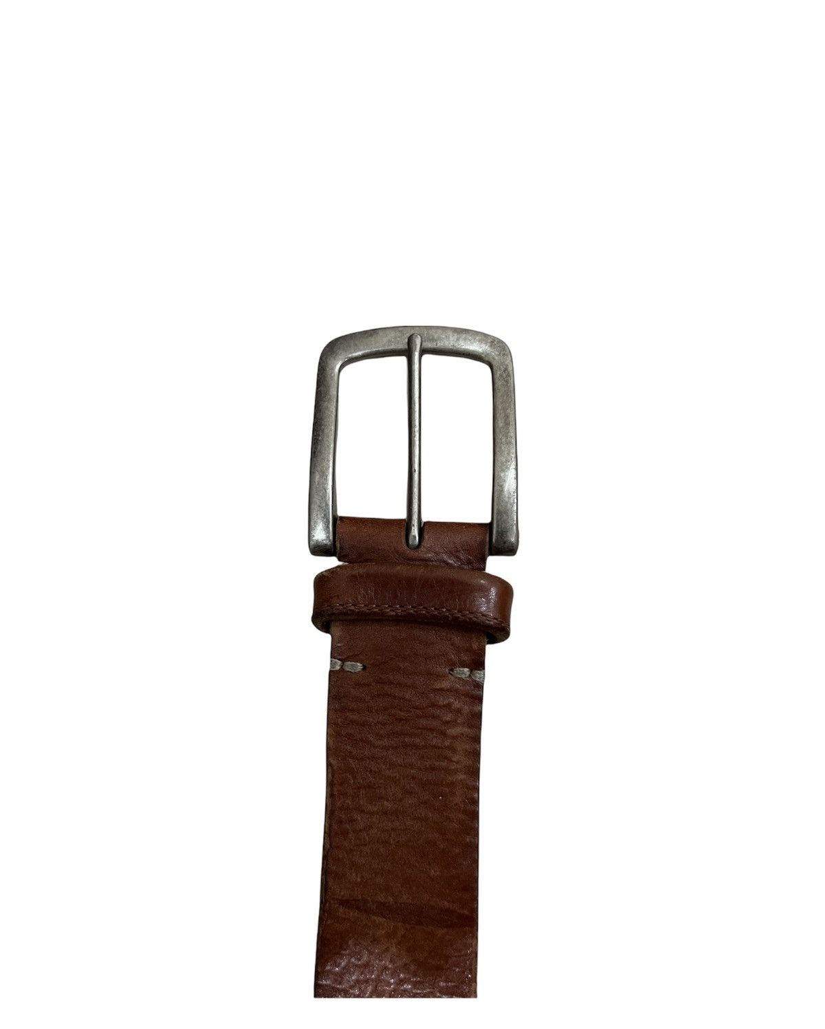 Genuine Leather × Vintage vintage Leathers Buckle Belt Size ONE SIZE - 2 Thumbnail