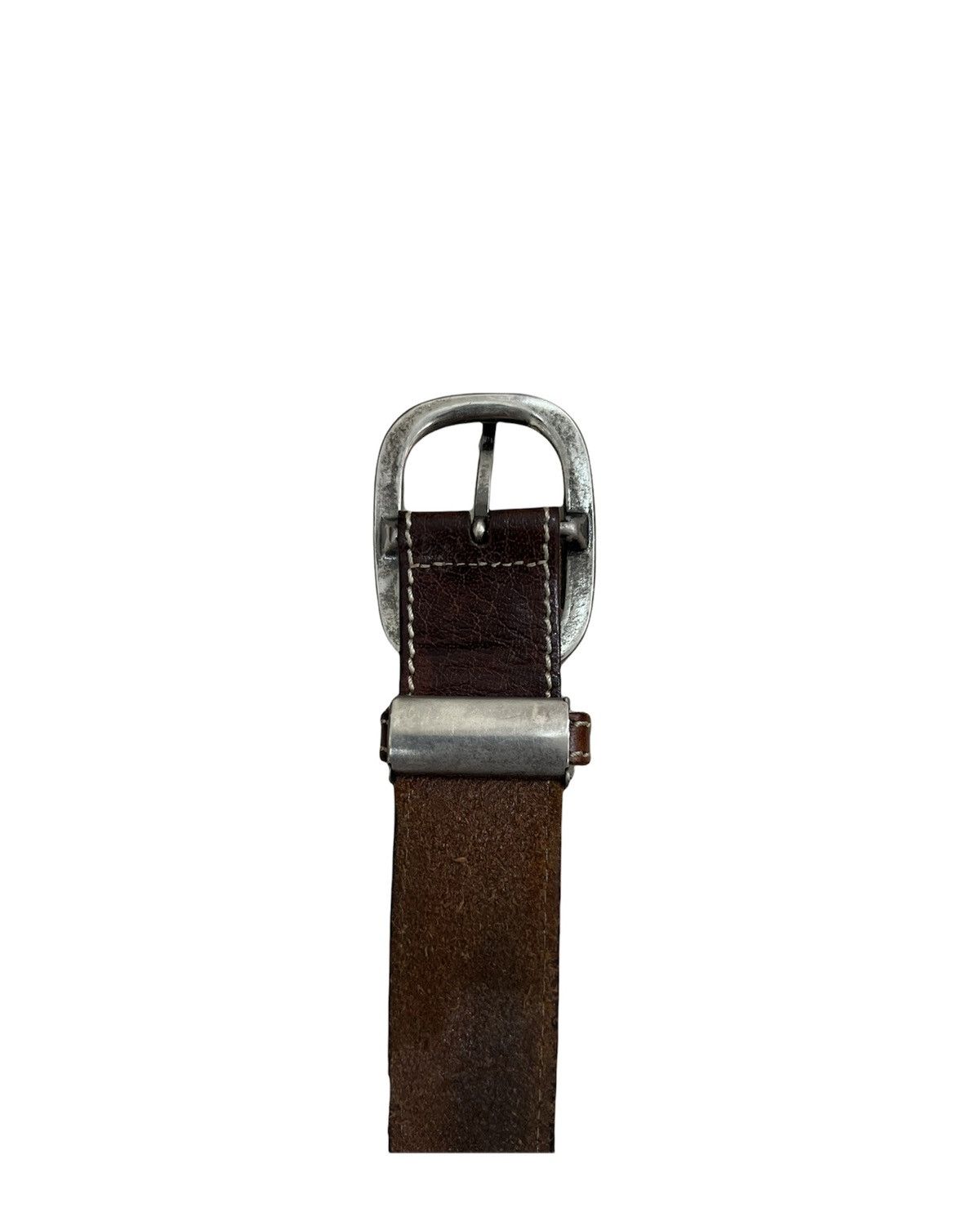 Leather × Vintage vintage Leather Bukcle Belt Rockers Style Size ONE SIZE - 3 Thumbnail