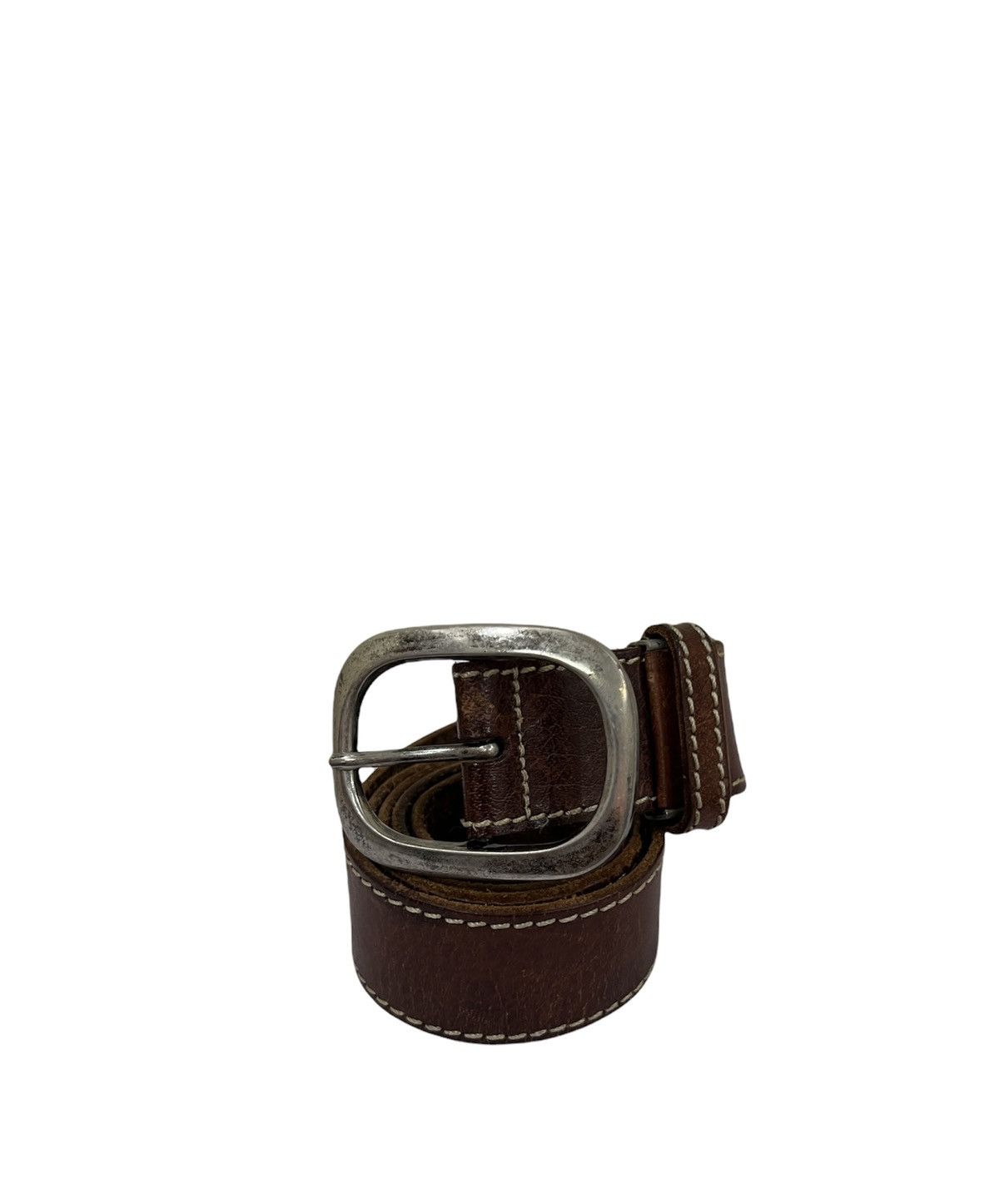Leather × Vintage vintage Leather Bukcle Belt Rockers Style Size ONE SIZE - 1 Thumbnail