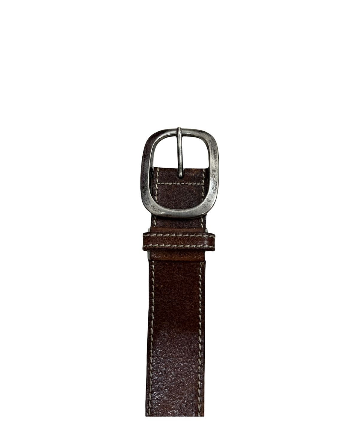 Leather × Vintage vintage Leather Bukcle Belt Rockers Style Size ONE SIZE - 2 Thumbnail