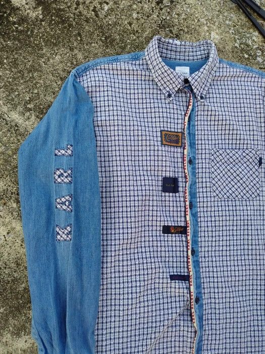 Japanese Brand × Karl Helmut DISTRESSED KARL HELMUT BUTTON UP SHIRT Size US L / EU 52-54 / 3 - 3 Thumbnail