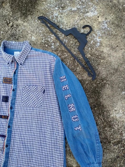 Japanese Brand × Karl Helmut DISTRESSED KARL HELMUT BUTTON UP SHIRT Size US L / EU 52-54 / 3 - 2 Thumbnail