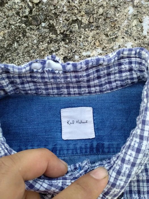 Japanese Brand × Karl Helmut DISTRESSED KARL HELMUT BUTTON UP SHIRT Size US L / EU 52-54 / 3 - 4 Thumbnail