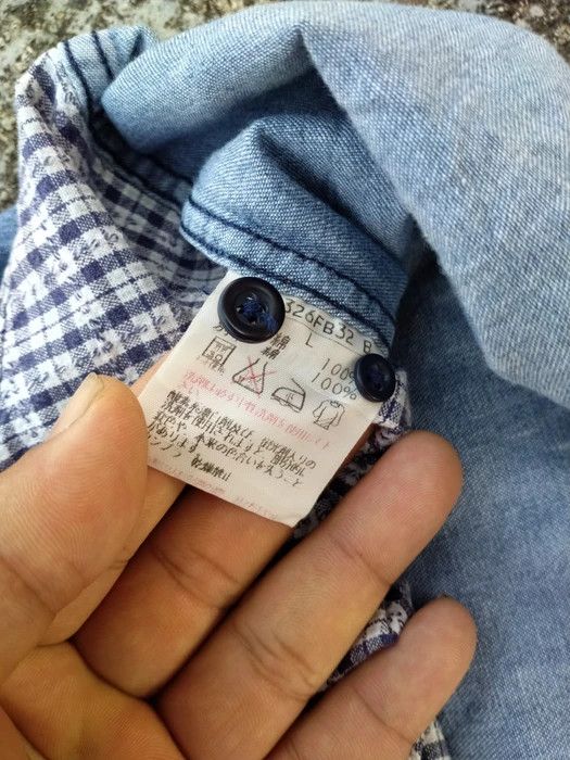 Japanese Brand × Karl Helmut DISTRESSED KARL HELMUT BUTTON UP SHIRT Size US L / EU 52-54 / 3 - 6 Thumbnail