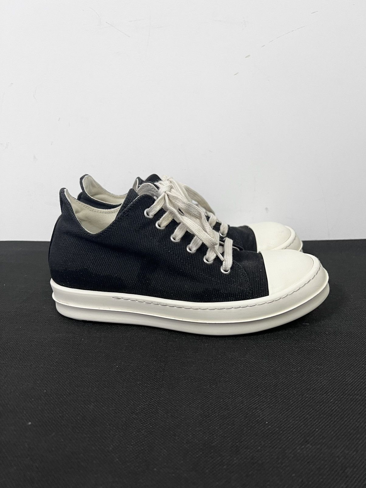 Rick Owens Drkshdw Rick owens drkshdw ramones low sneakers sz 37.5 Size US 7.5 / IT 37.5 - 4 Thumbnail