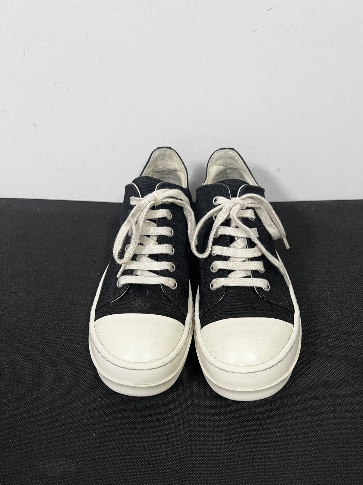 Rick Owens Drkshdw Rick owens drkshdw ramones low sneakers sz 37.5 Size US 7.5 / IT 37.5 - 3 Thumbnail