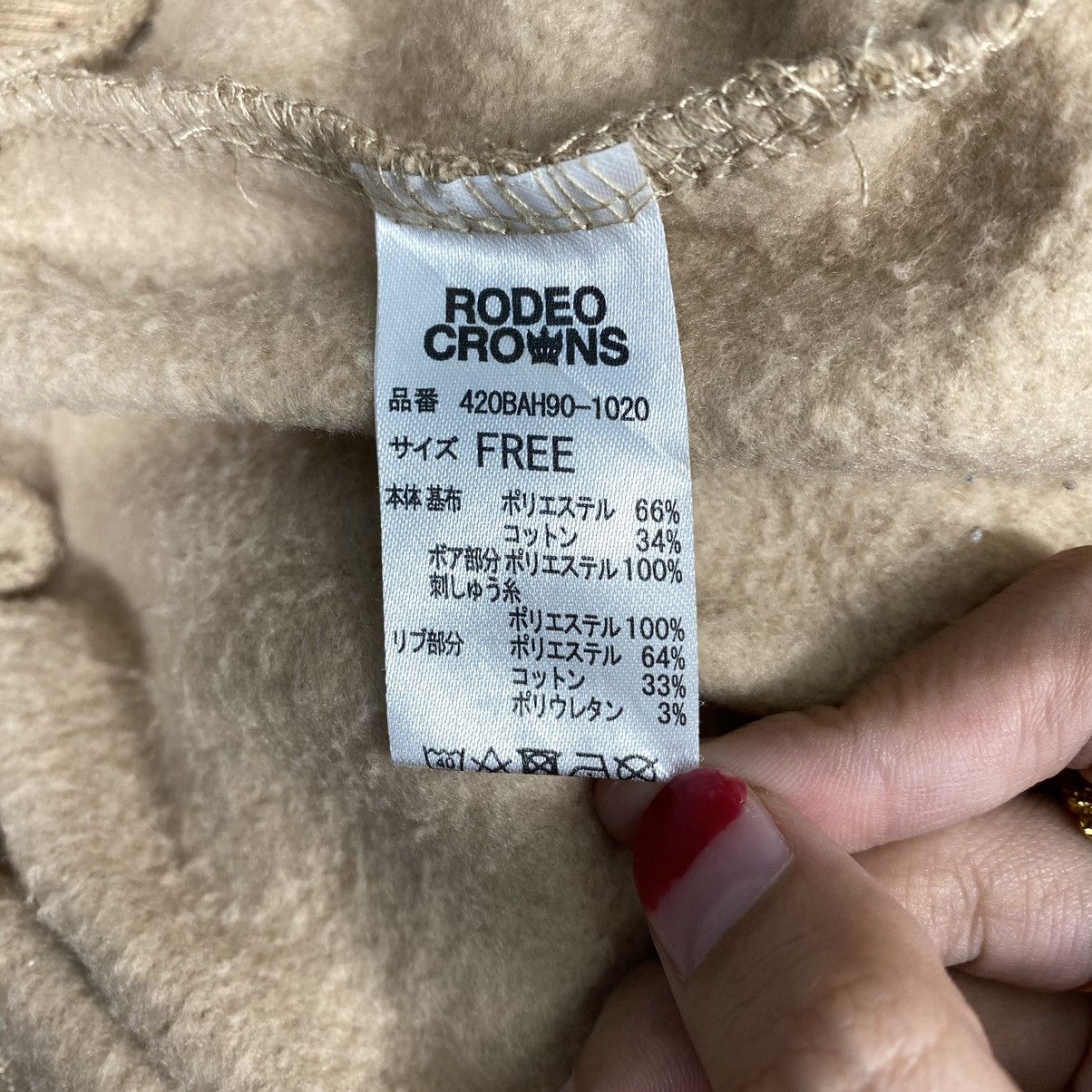 Vintage Vintage RODEO CROWN RCWB Embroidered Logo Beige Sweatshirt Size 3XL / US 20-22 - 5 Thumbnail