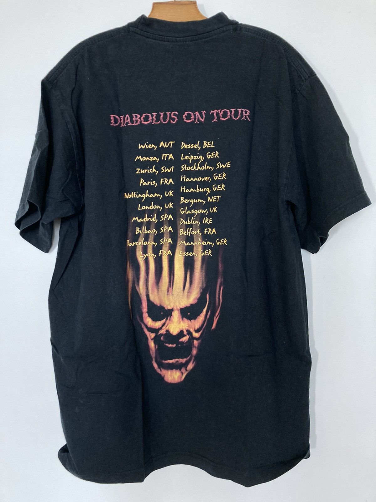 ミュージシャン Slayer Diabolus On Tour T-Shirt 90's SLAYER Diabolus In Musica ツアーTシャツ 黒 (XL)/A4035T-SO
