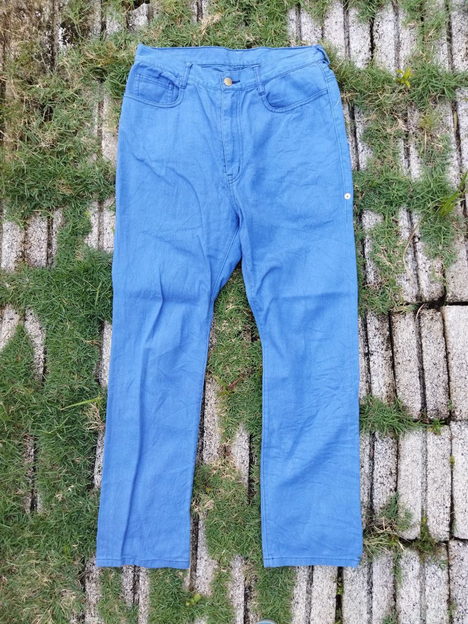 image of Archival Clothing x Issey Miyake Vintage Issey Miyake Mercibeaucoup Crotch Pants in Blue, Women's (