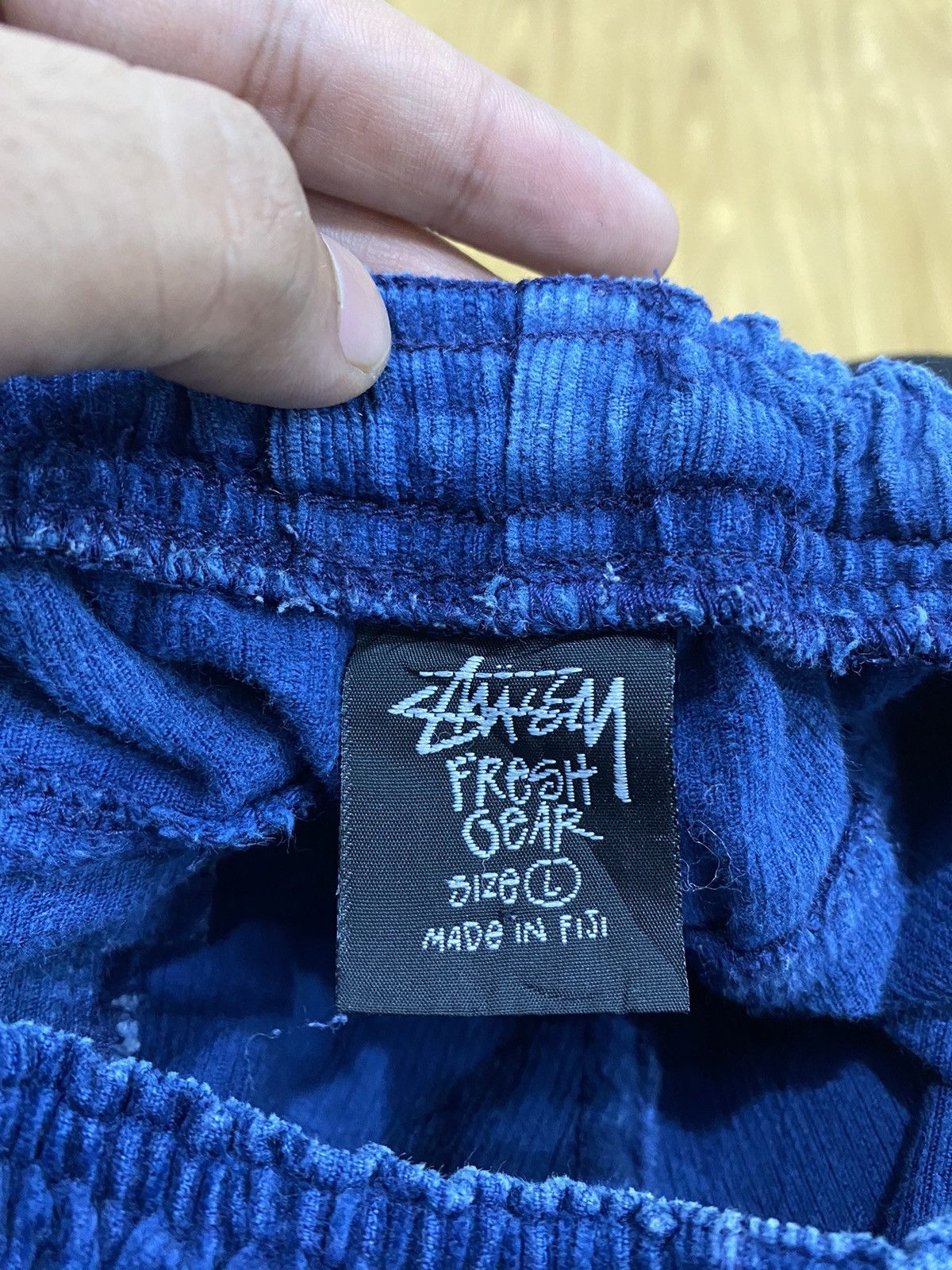 Stussy Vintage 80s Stussy Made In Fiji Corduroy Denim Shorts Size US 30 / EU 46 - 6 Thumbnail