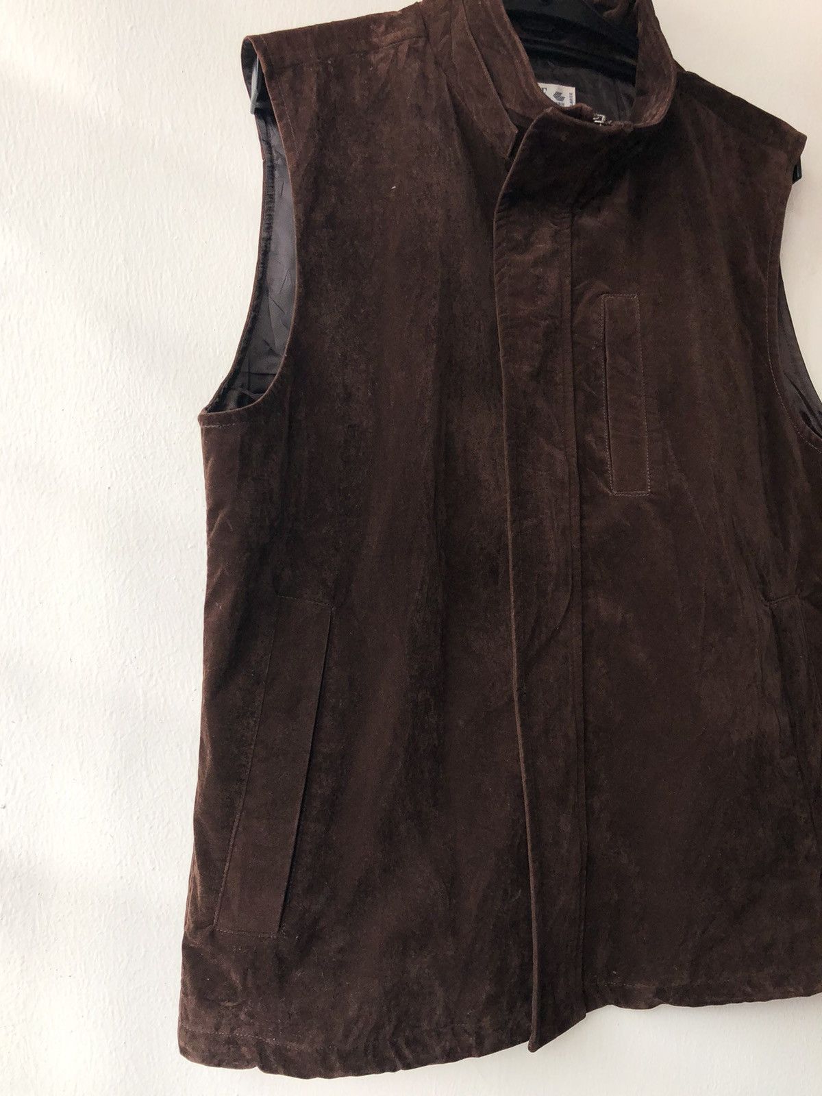 Vintage Japanese Brand Elle Homme Paris Faux Suede Vest Size US L / EU 52-54 / 3 - 3 Thumbnail