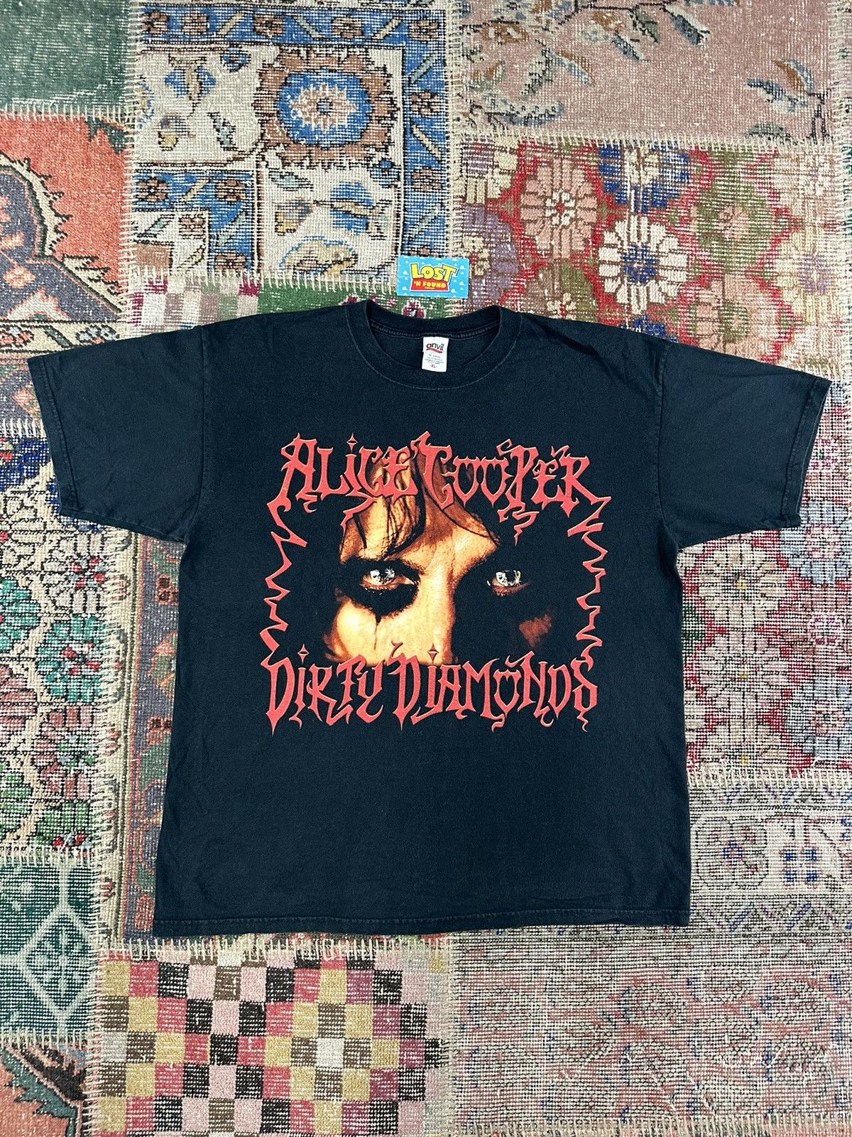 2005 Vintage Alice Cooper Dirty Diamonds Rock Music Tee