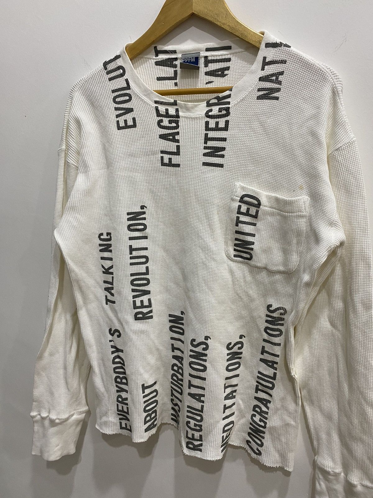 PPFM Rare PPFM “Revolution Masturbation“ Thermal Longsleeve Shirt Size US M / EU 48-50 / 2 - 2 Thumbnail