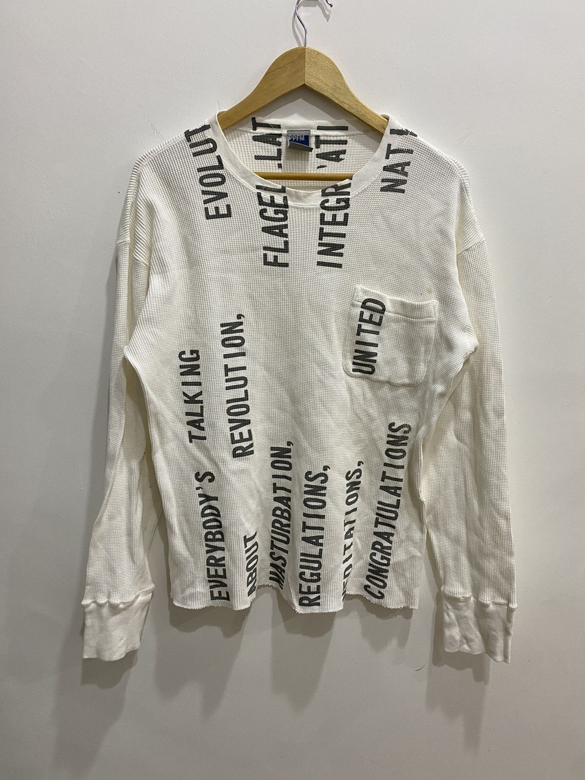 PPFM Rare PPFM “Revolution Masturbation“ Thermal Longsleeve Shirt Size US M / EU 48-50 / 2 - 1 Thumbnail
