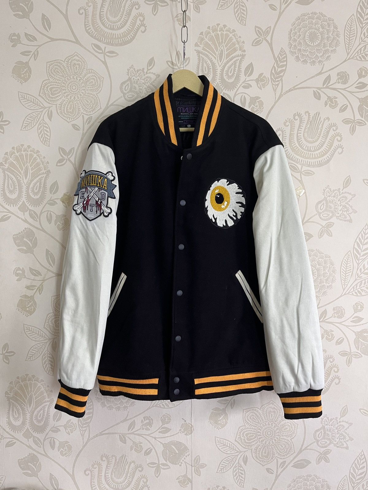 Mishka Vintage Mishka Varsity MNWKA Jacket Rare Big Eye Embroidery Size US XL / EU 56 / 4 - 3 Thumbnail