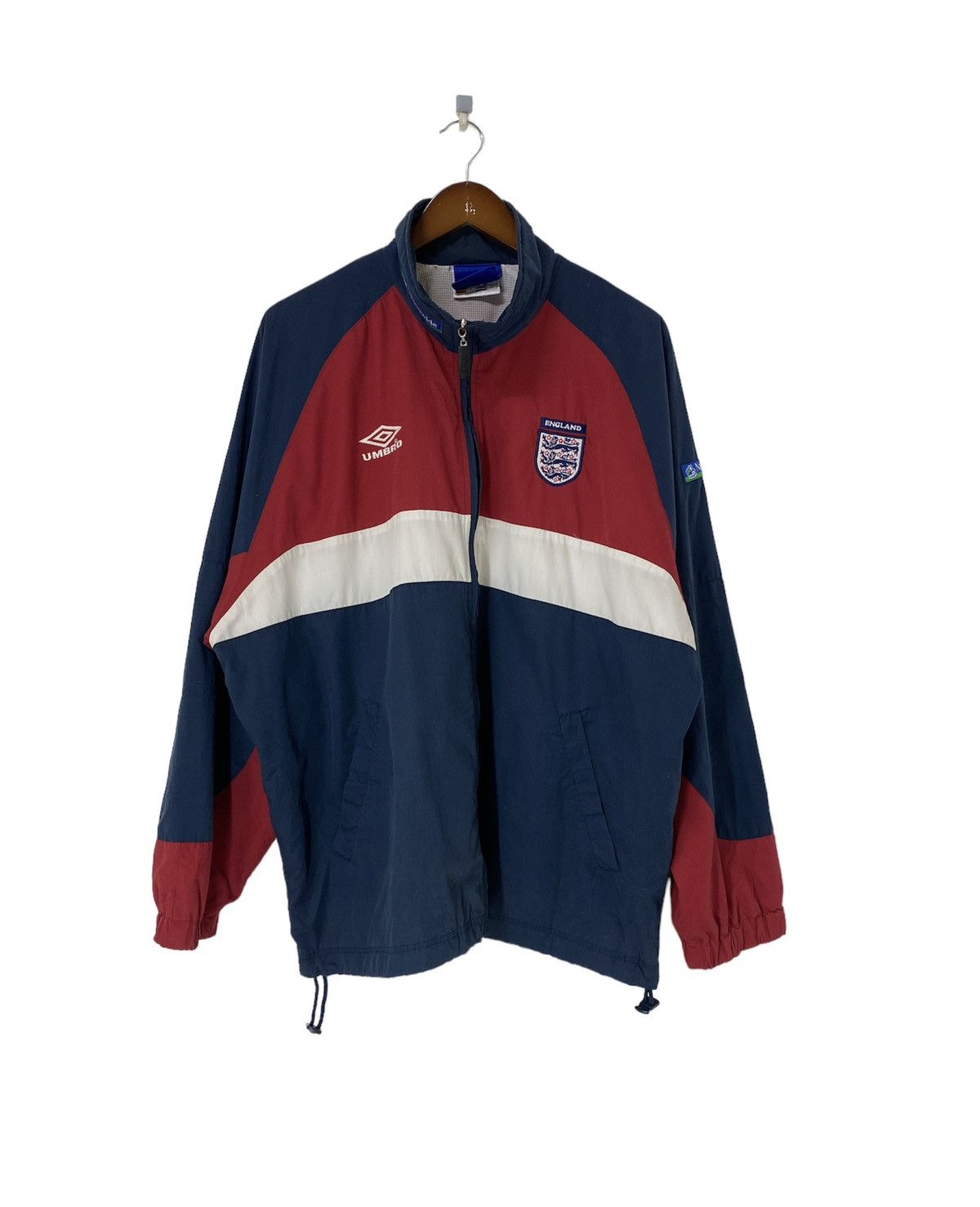 Sports Specialties Vintage England FA Team Football Track top Jacket Design Size US L / EU 52-54 / 3 - 1 Thumbnail