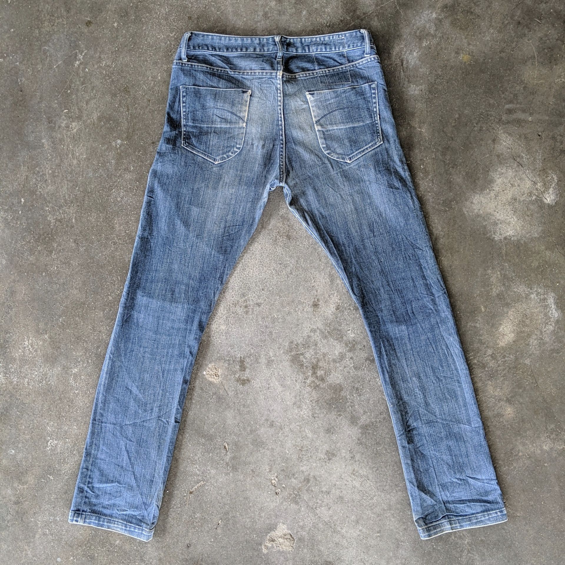 Japanese Brand Vintage Beams Distressed Faded Denim Jeans Pants W34 Size US 34 / EU 50 - 10 Thumbnail