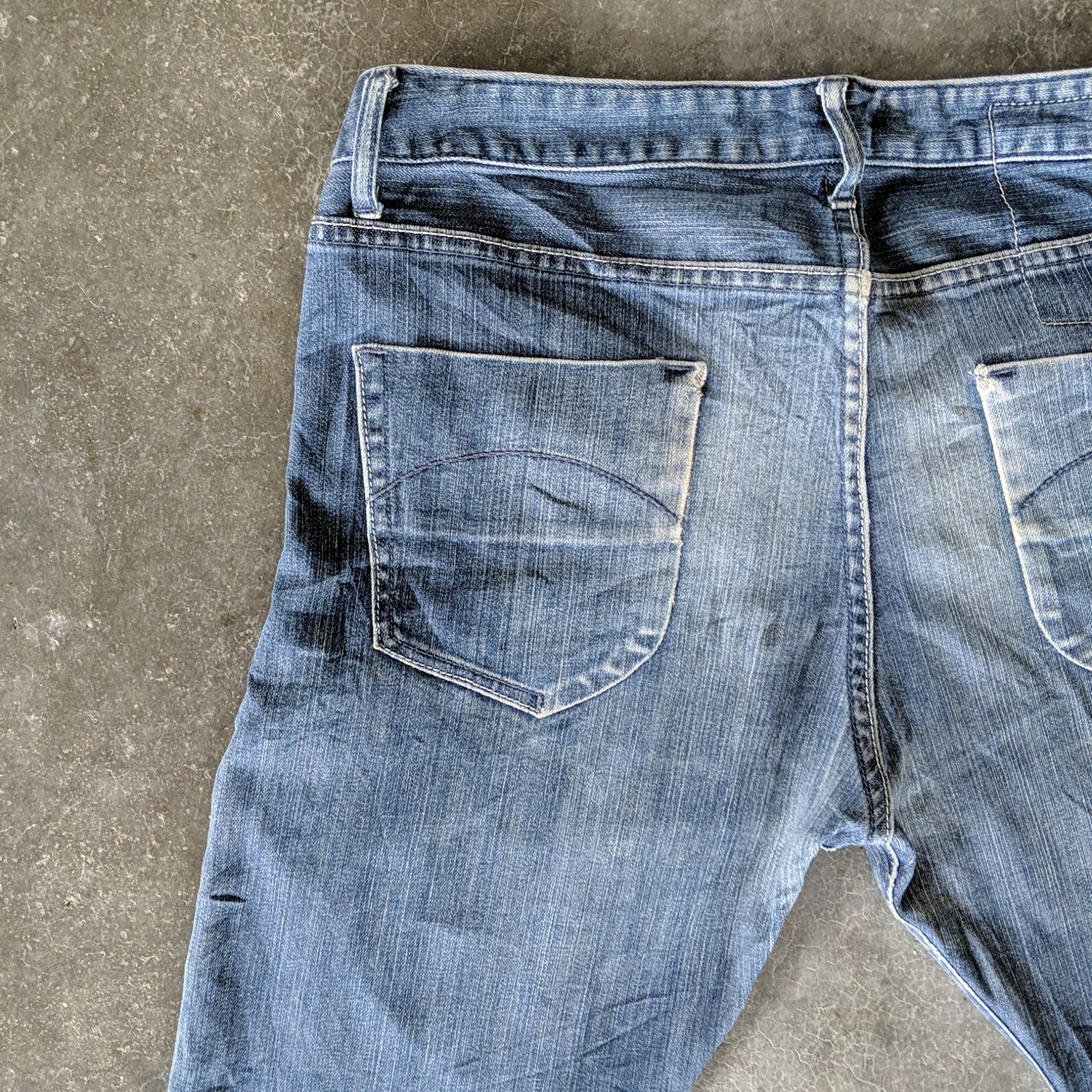 Japanese Brand Vintage Beams Distressed Faded Denim Jeans Pants W34 Size US 34 / EU 50 - 12 Thumbnail