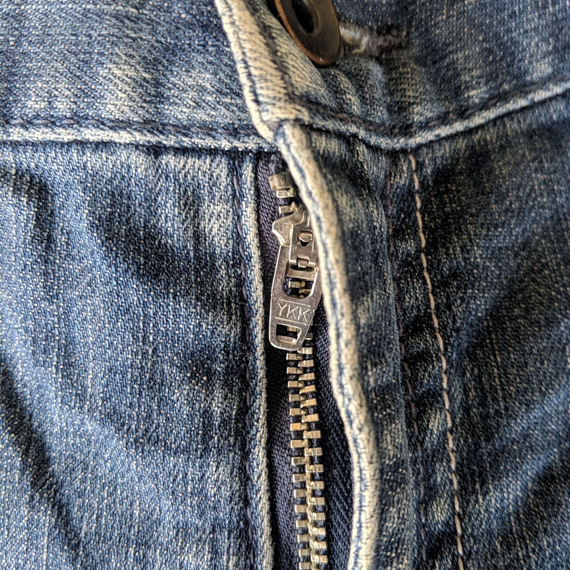 Japanese Brand Vintage Beams Distressed Faded Denim Jeans Pants W34 Size US 34 / EU 50 - 6 Thumbnail