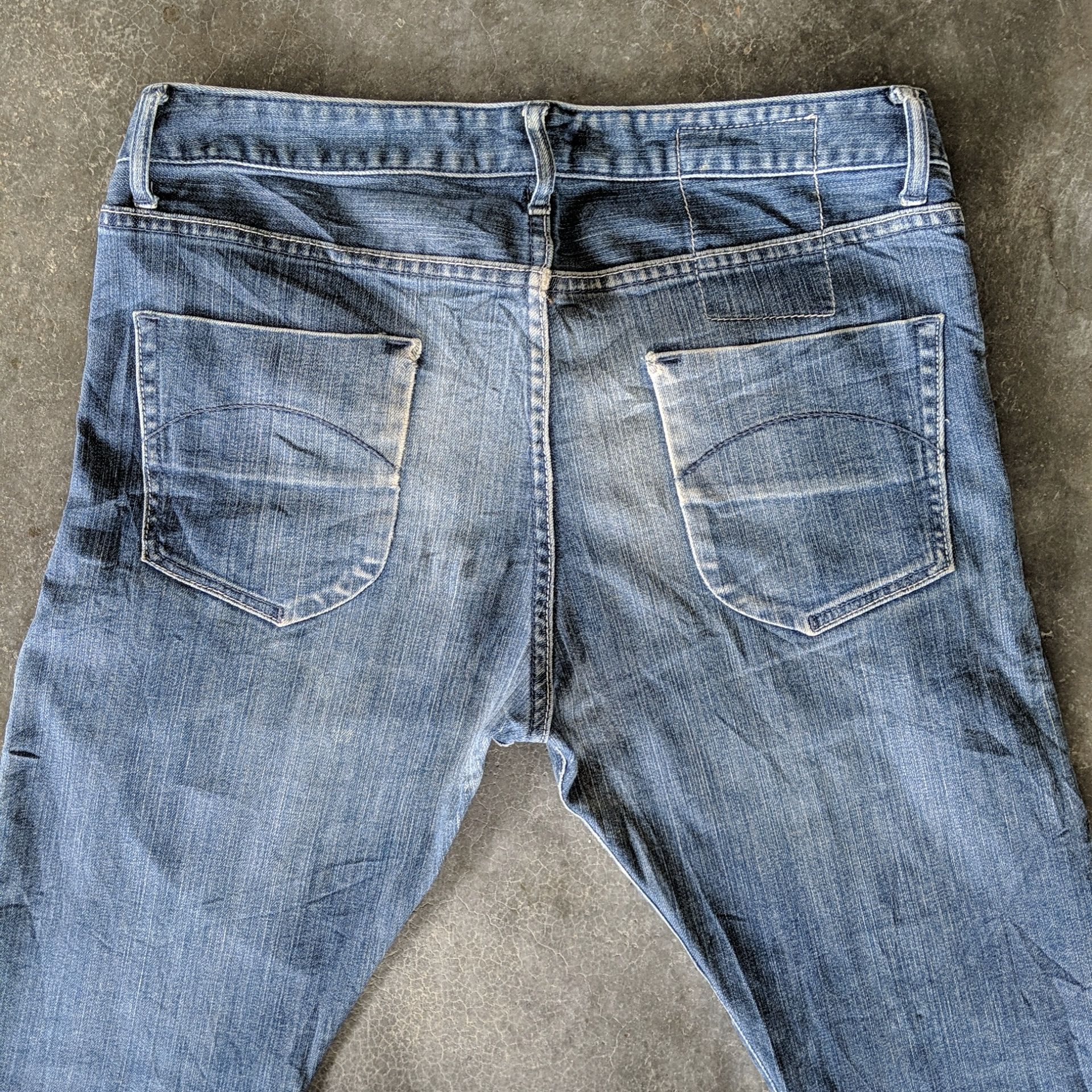 Japanese Brand Vintage Beams Distressed Faded Denim Jeans Pants W34 Size US 34 / EU 50 - 11 Thumbnail