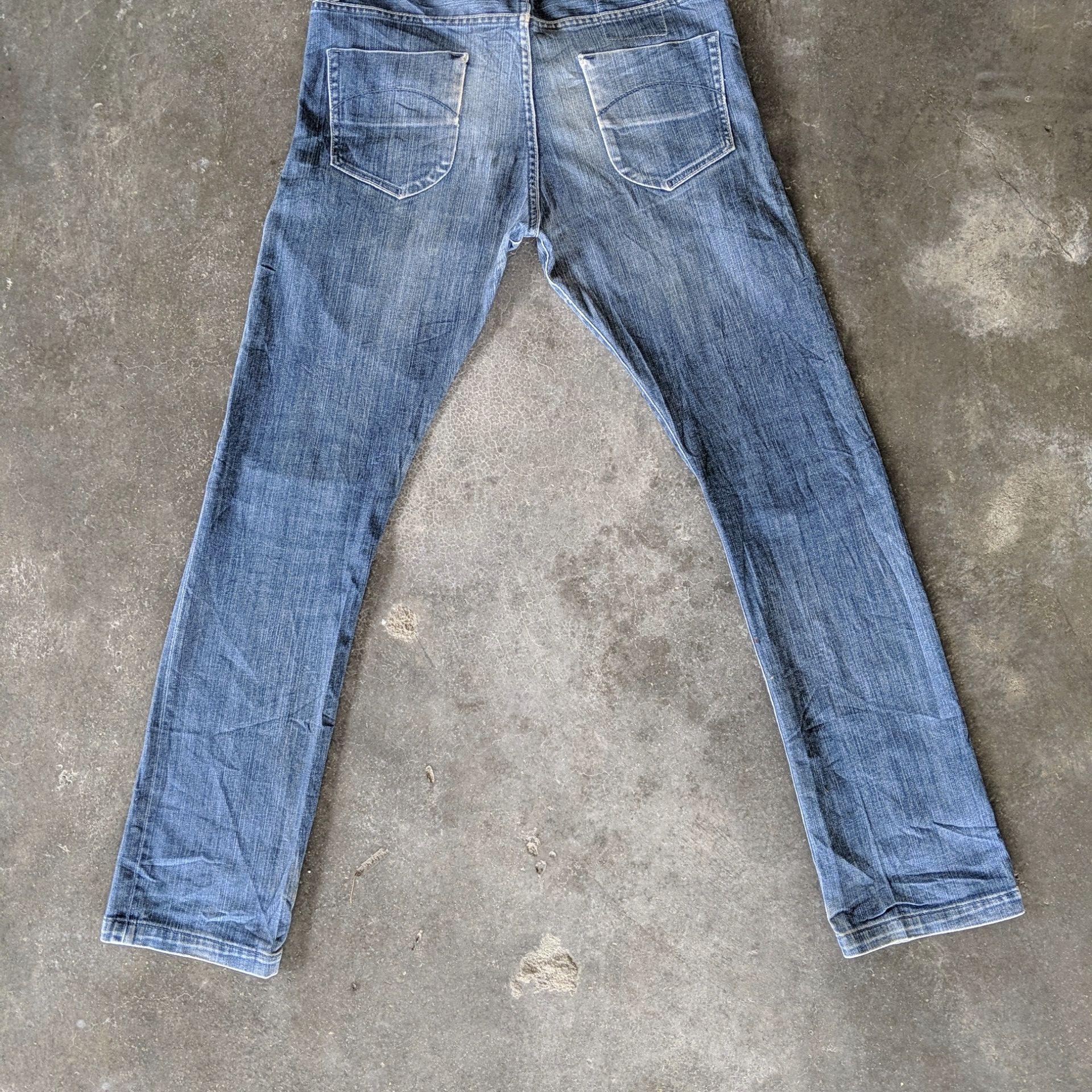 Japanese Brand Vintage Beams Distressed Faded Denim Jeans Pants W34 Size US 34 / EU 50 - 14 Thumbnail
