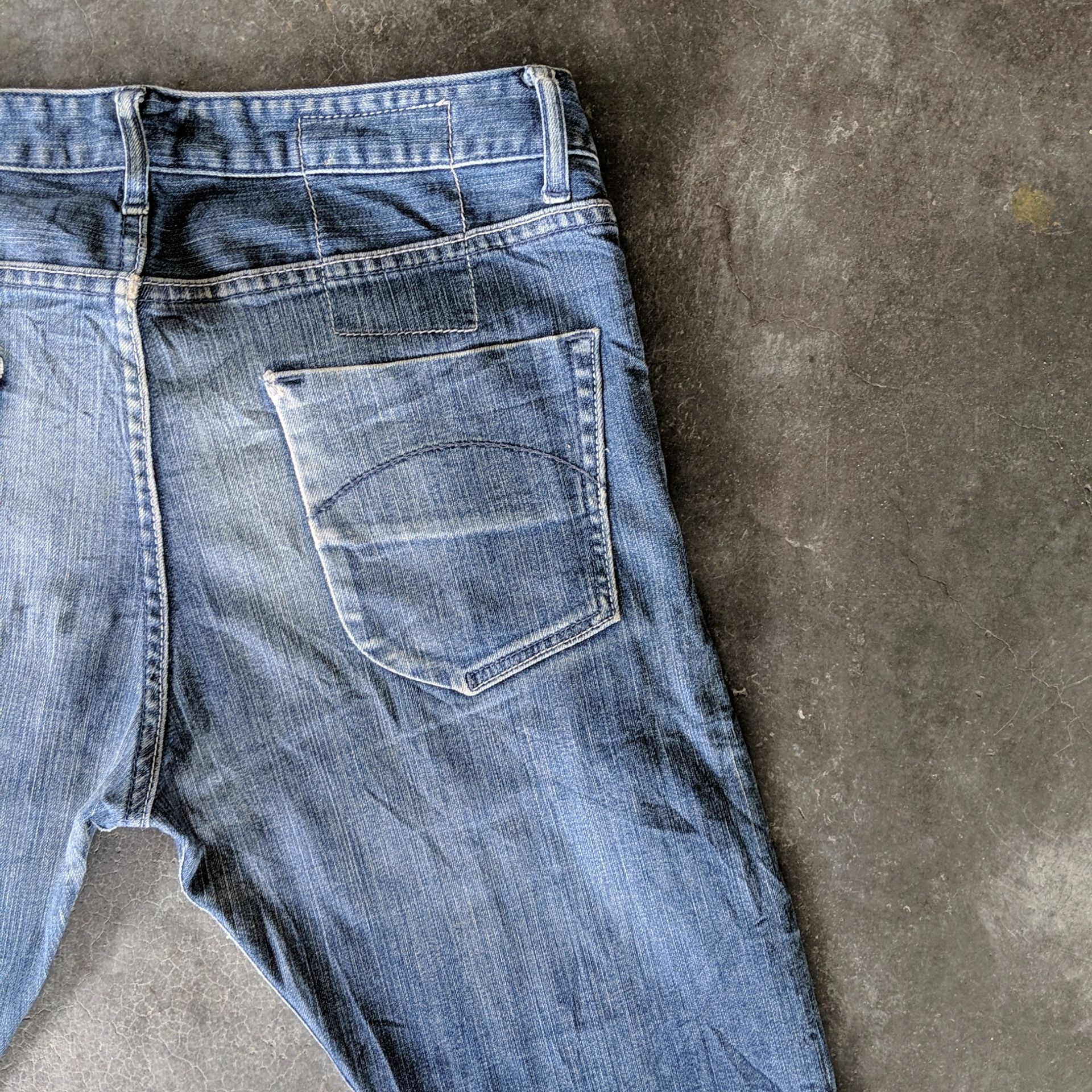 Japanese Brand Vintage Beams Distressed Faded Denim Jeans Pants W34 Size US 34 / EU 50 - 13 Thumbnail