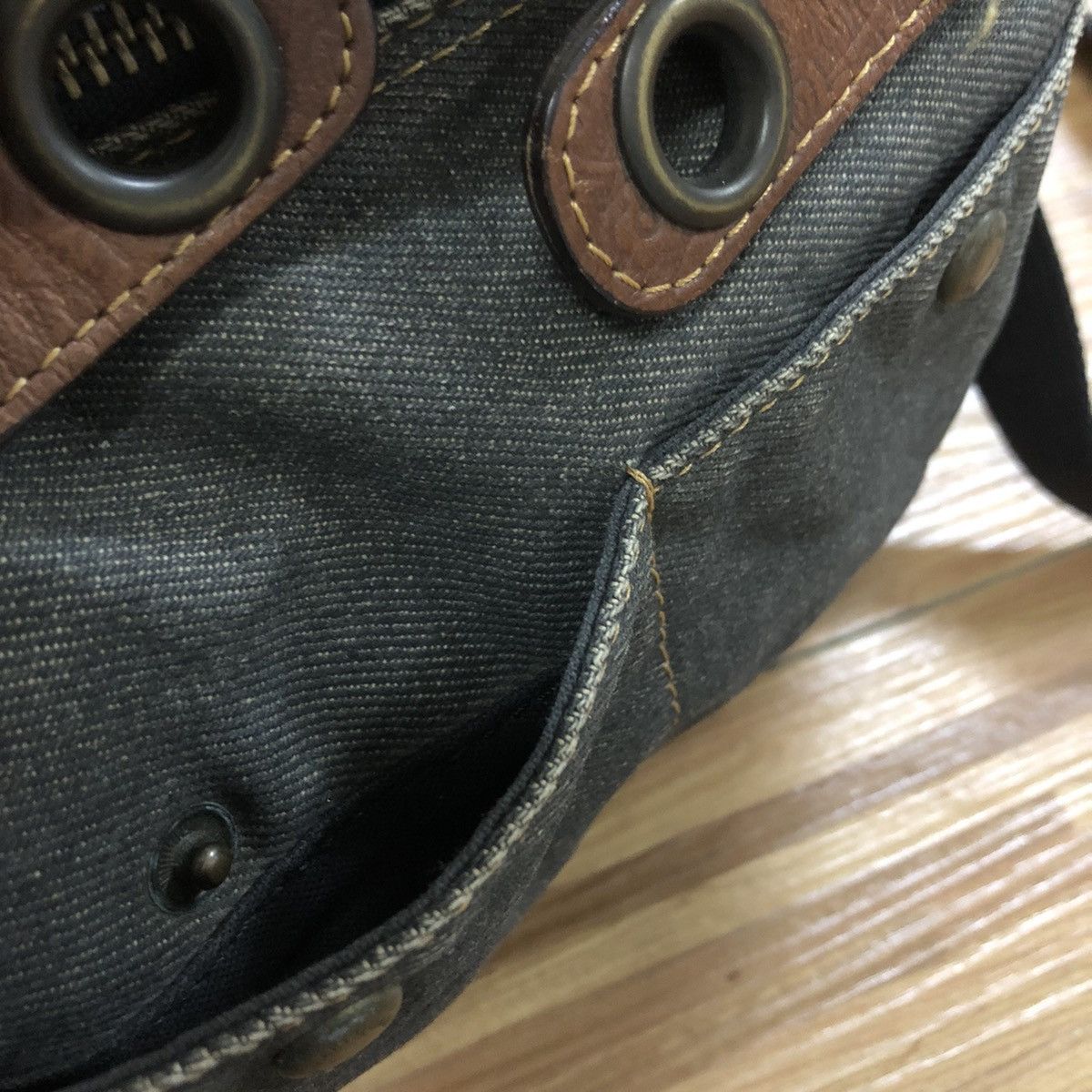 Vintage vintage mary quant denim leather sling bag Size ONE SIZE - 12 Thumbnail