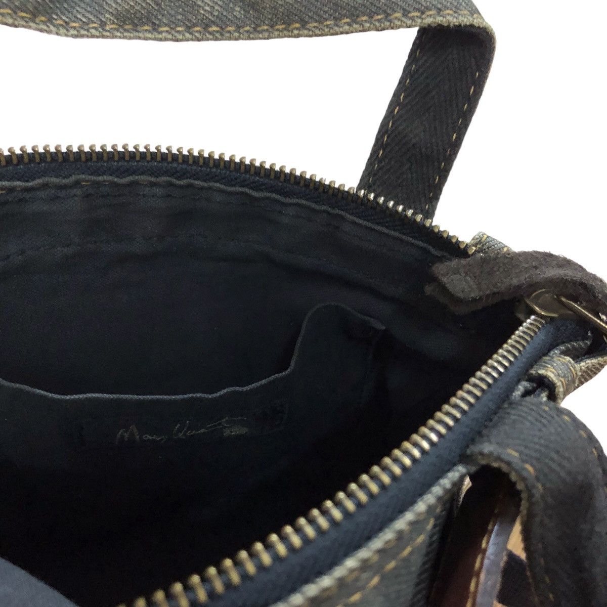 Vintage vintage mary quant denim leather sling bag Size ONE SIZE - 6 Thumbnail