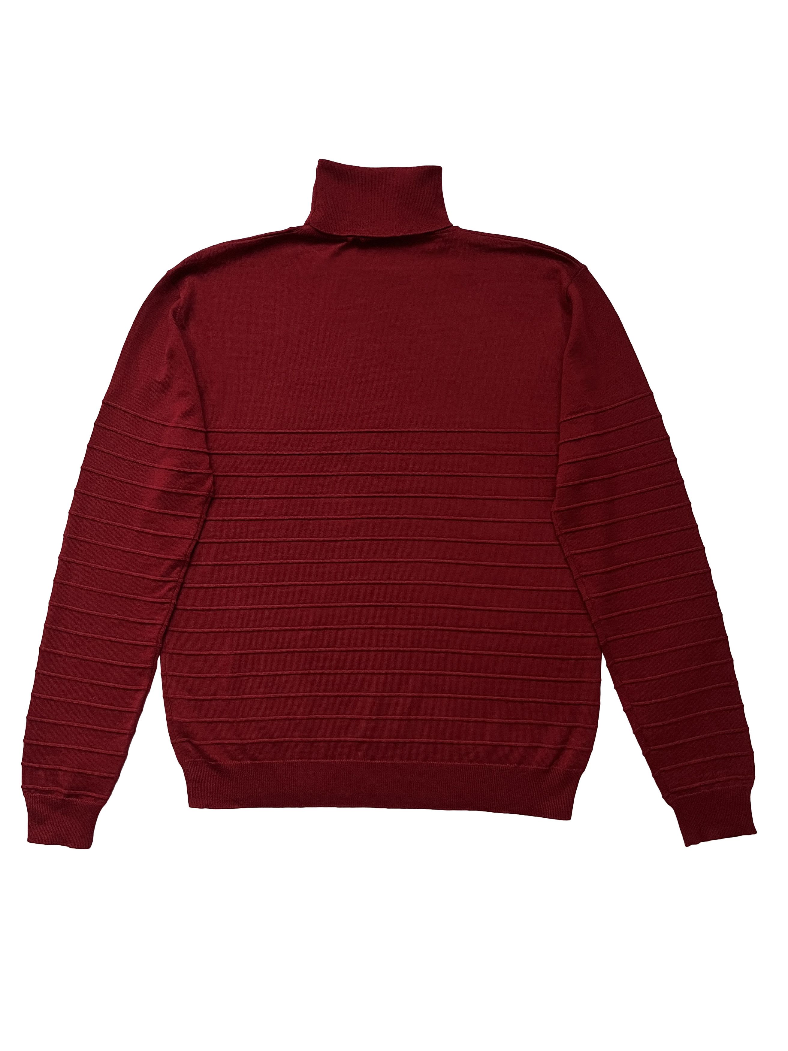 Barena ⚡️QUICK SALE⚡️Barena Burgundy Merino Turtleneck Sweater Size US L / EU 52-54 / 3 - 2 Thumbnail