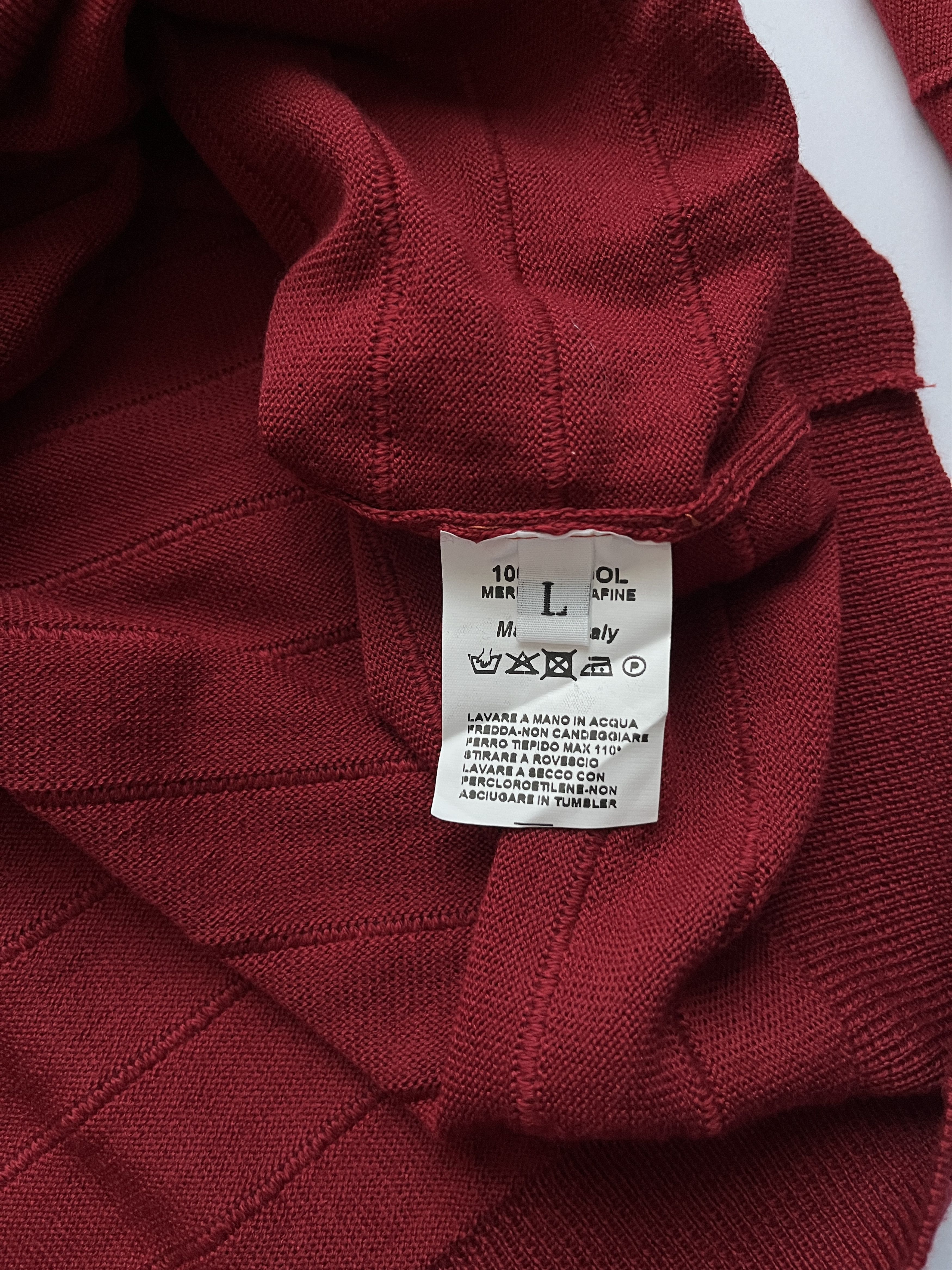 Barena ⚡️QUICK SALE⚡️Barena Burgundy Merino Turtleneck Sweater Size US L / EU 52-54 / 3 - 5 Thumbnail