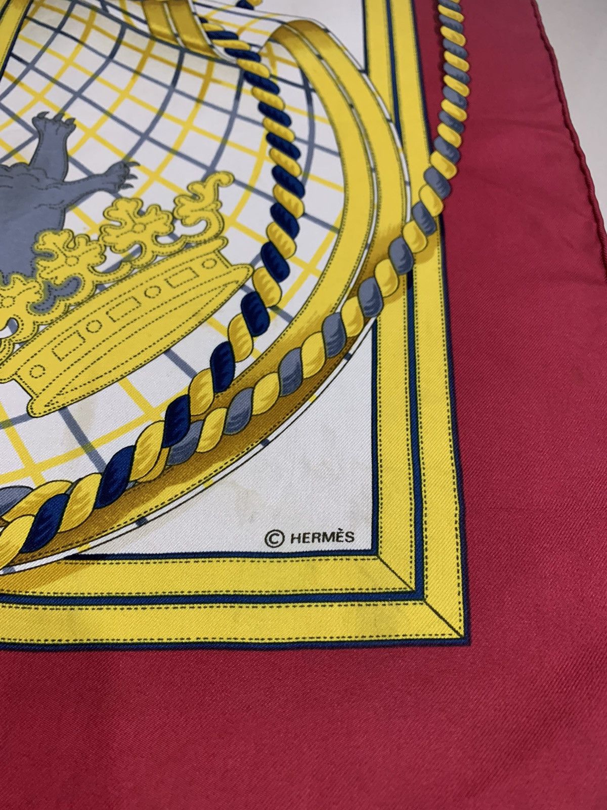 Hermes HERMES PARIS GRANDE TENUE CARRE 1980s VINTAGE SILK SCARF Size ONE SIZE - 6 Thumbnail