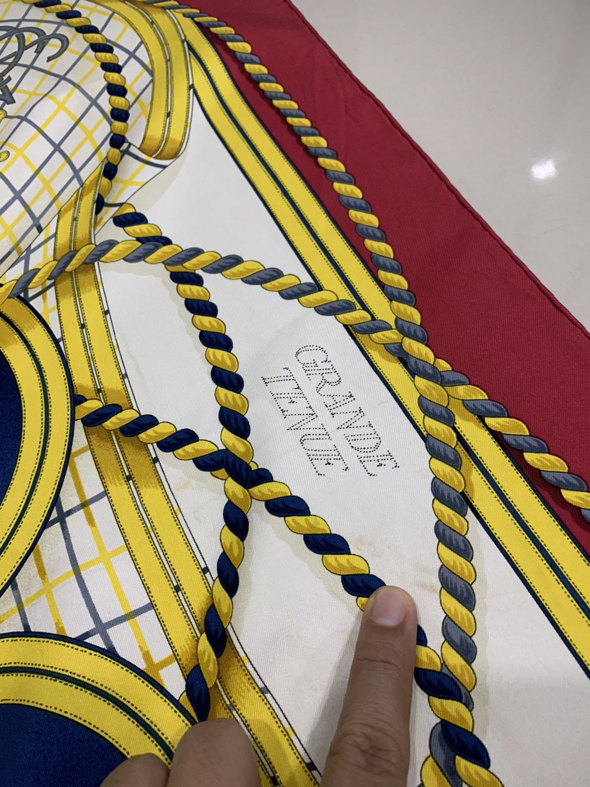 Hermes HERMES PARIS GRANDE TENUE CARRE 1980s VINTAGE SILK SCARF Size ONE SIZE - 8 Thumbnail