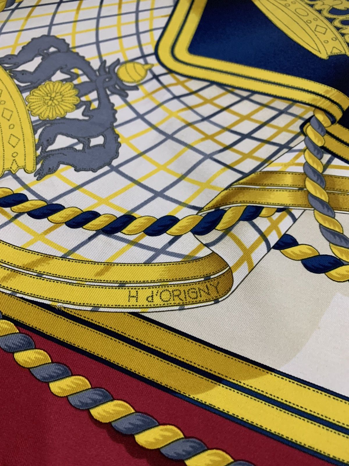 Hermes HERMES PARIS GRANDE TENUE CARRE 1980s VINTAGE SILK SCARF Size ONE SIZE - 5 Thumbnail