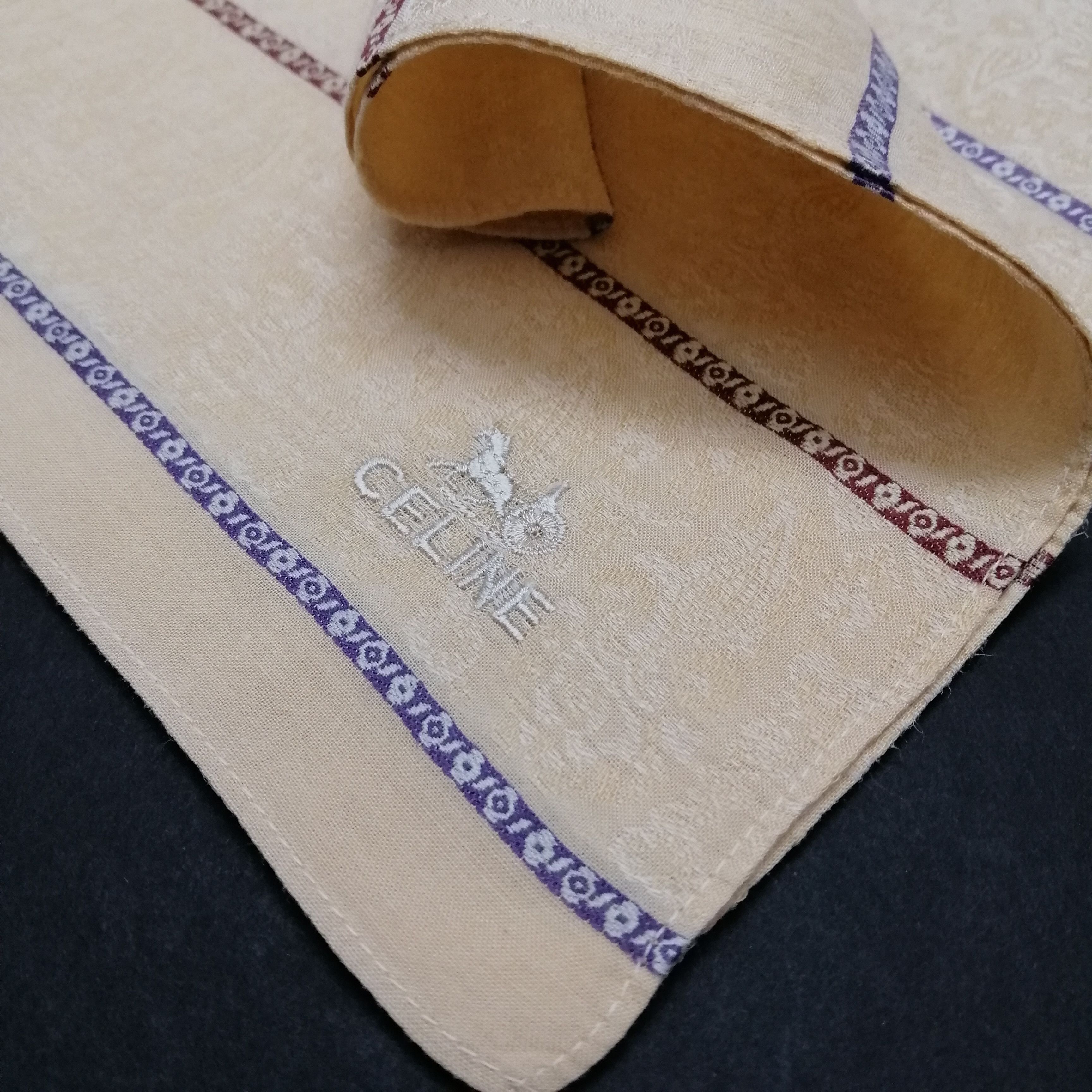 Celine × Vintage Celine Handkerchief/Neckerchief/Bandana-KD2077 Size ONE SIZE - 5 Thumbnail