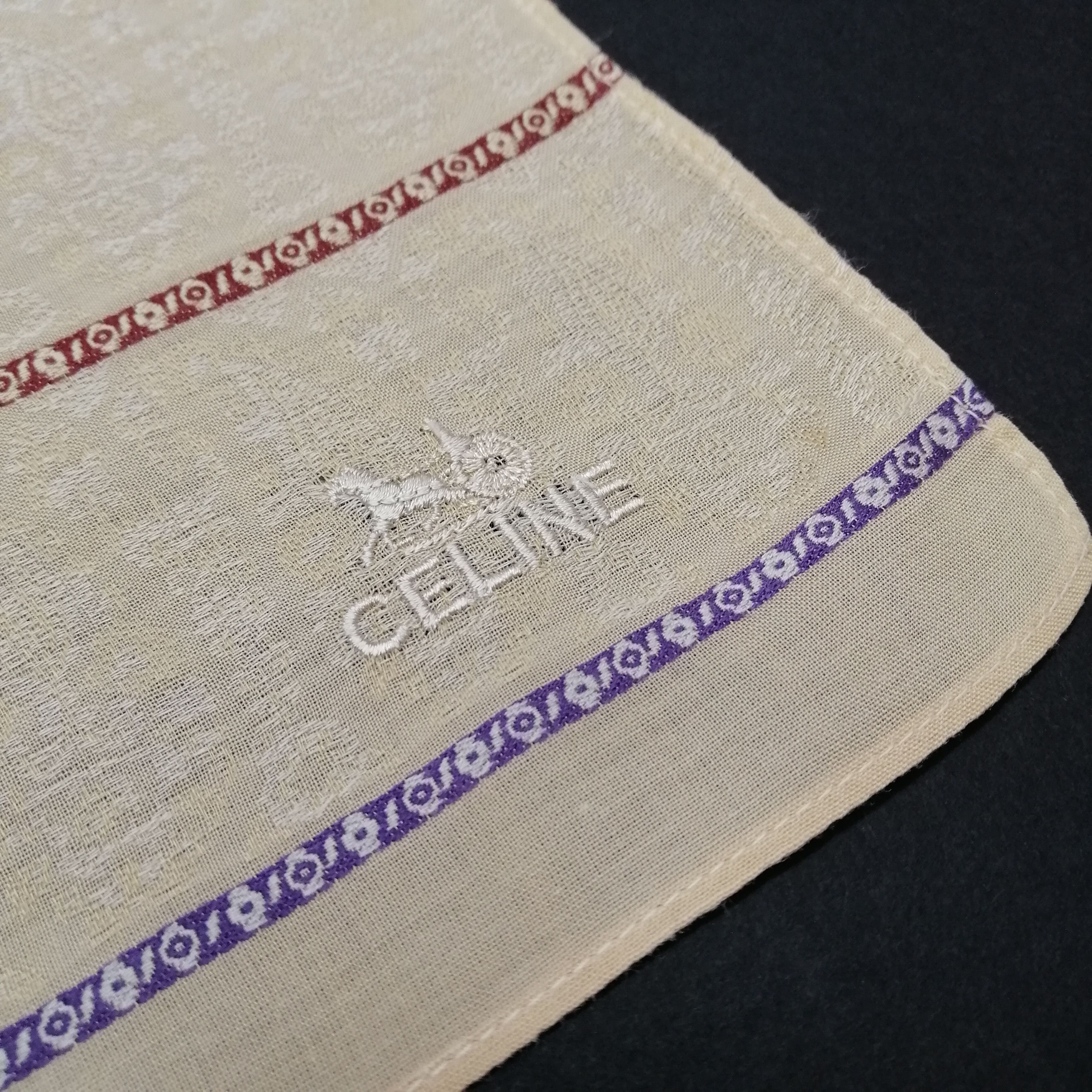 Celine × Vintage Celine Handkerchief/Neckerchief/Bandana-KD2077 Size ONE SIZE - 3 Thumbnail