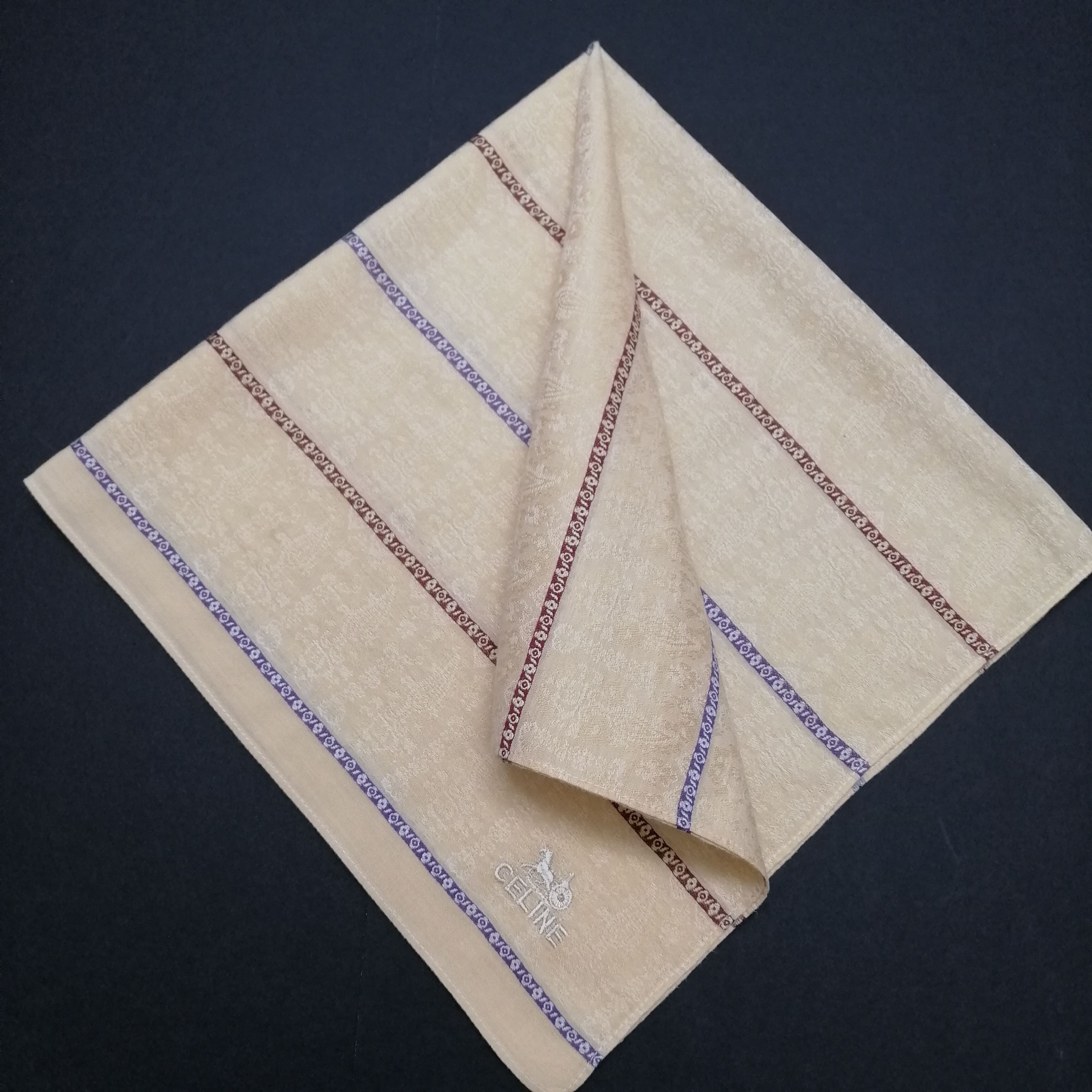 Celine × Vintage Celine Handkerchief/Neckerchief/Bandana-KD2077 Size ONE SIZE - 1 Thumbnail