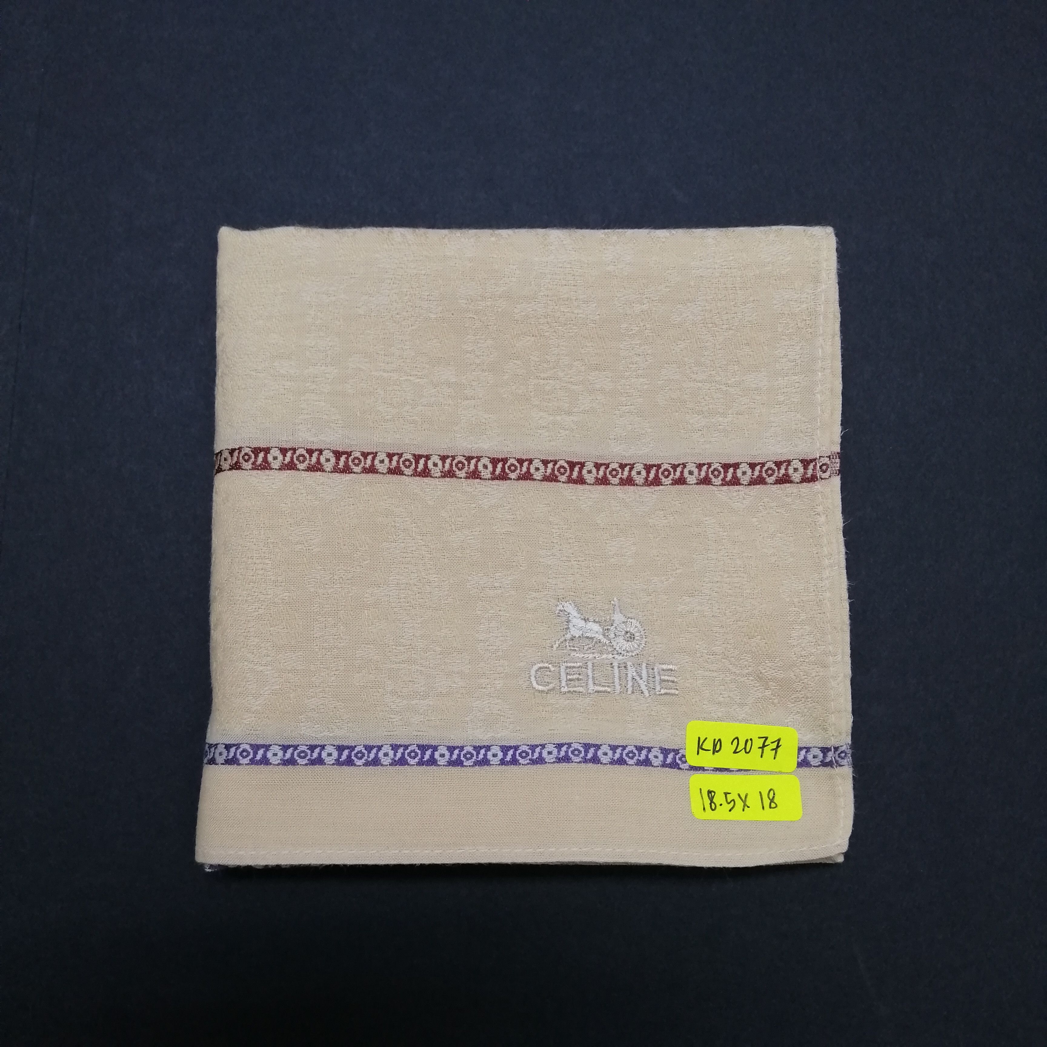 Celine × Vintage Celine Handkerchief/Neckerchief/Bandana-KD2077 Size ONE SIZE - 8 Thumbnail
