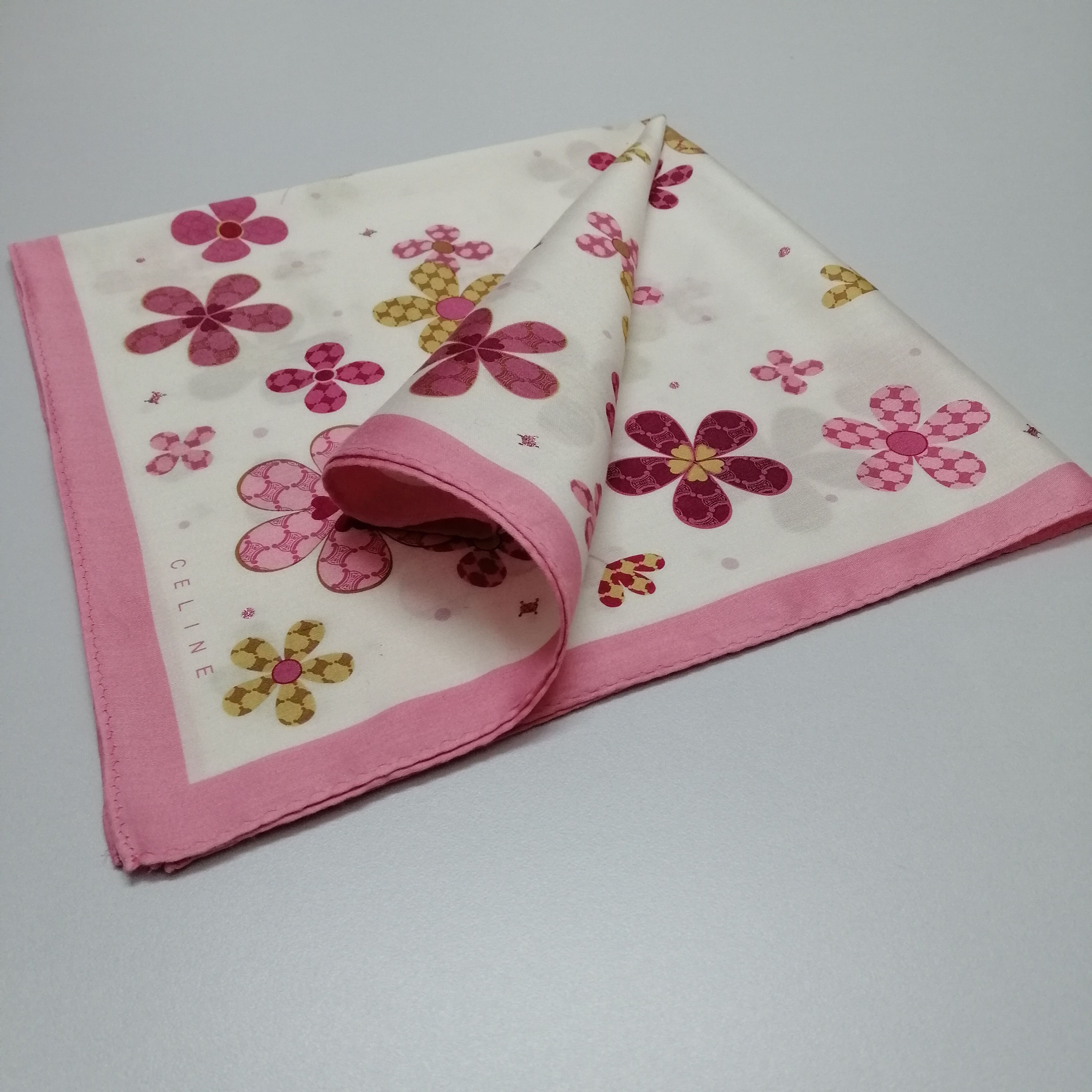 Celine × Vintage Celine Handkerchief/Neckerchief/Bandana-KD2080 Size ONE SIZE - 3 Thumbnail