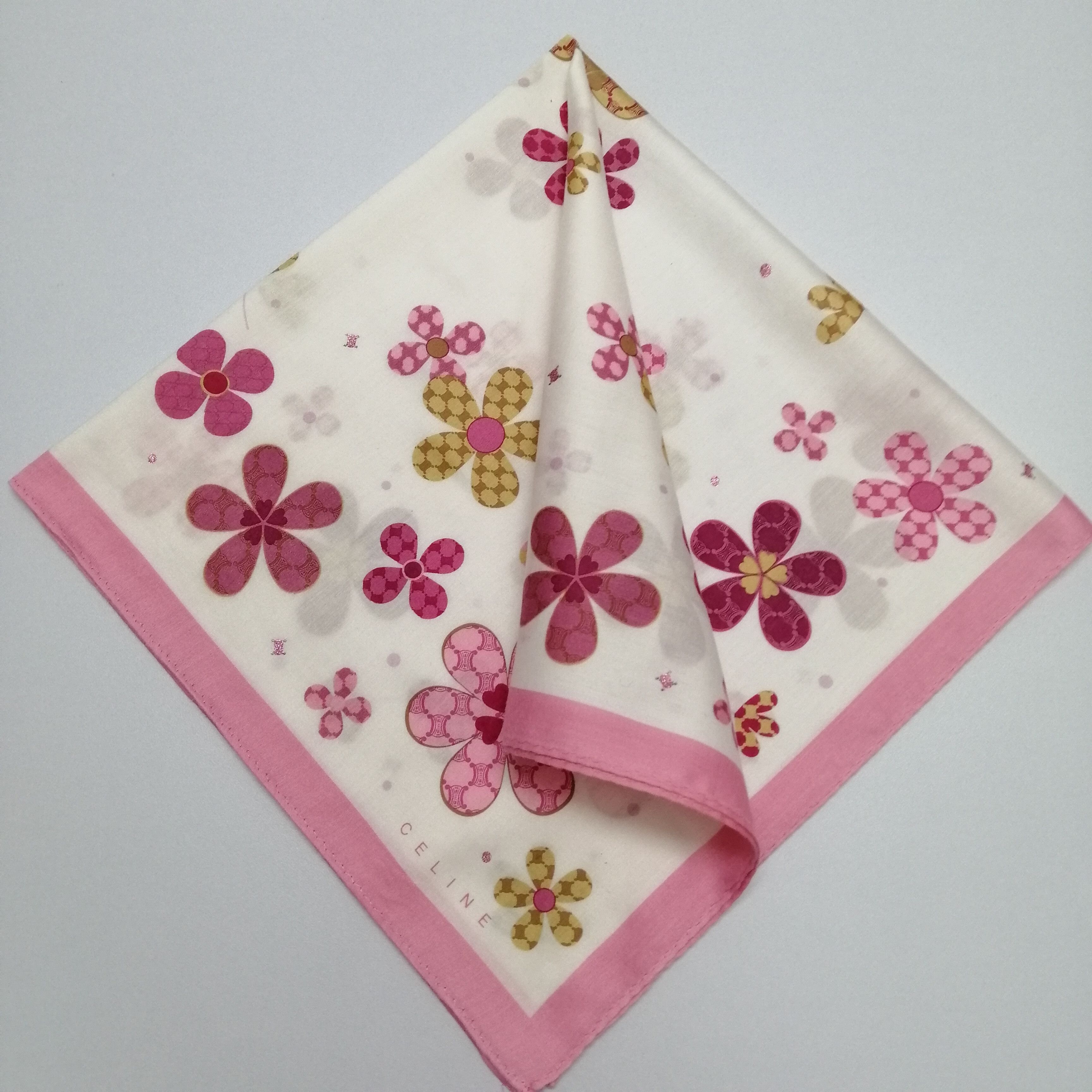 Celine × Vintage Celine Handkerchief/Neckerchief/Bandana-KD2080 Size ONE SIZE - 1 Thumbnail