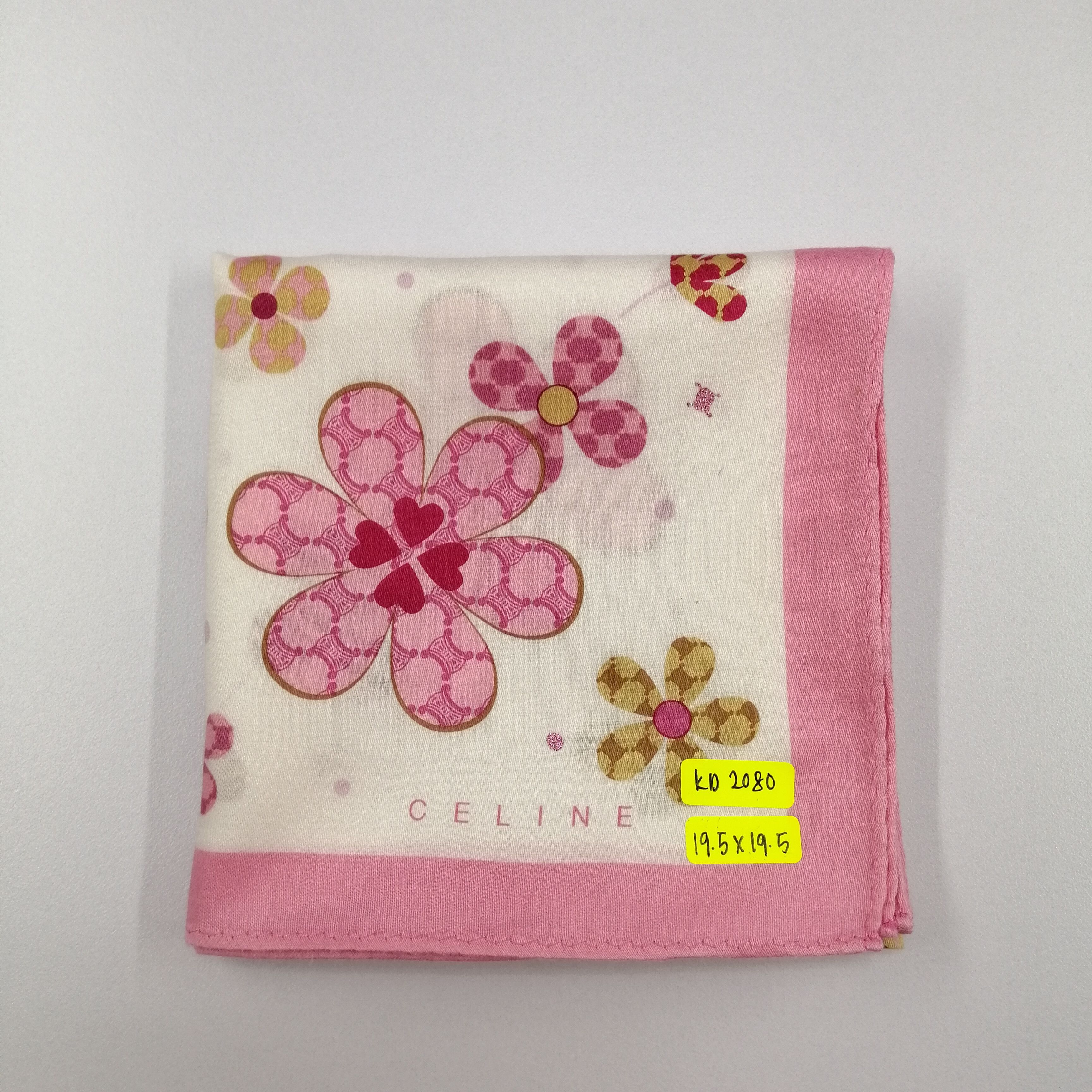 Celine × Vintage Celine Handkerchief/Neckerchief/Bandana-KD2080 Size ONE SIZE - 5 Thumbnail