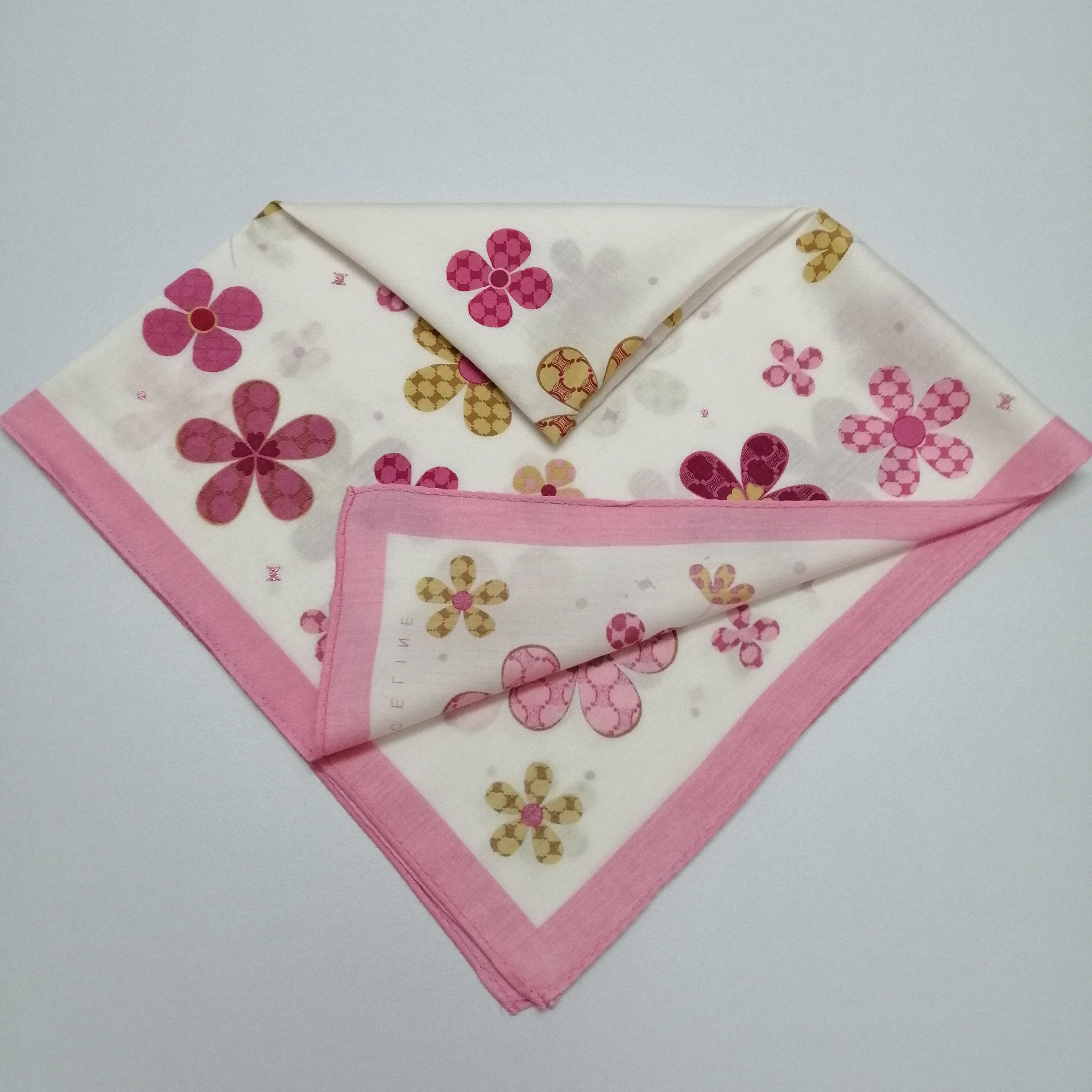 Celine × Vintage Celine Handkerchief/Neckerchief/Bandana-KD2080 Size ONE SIZE - 4 Thumbnail
