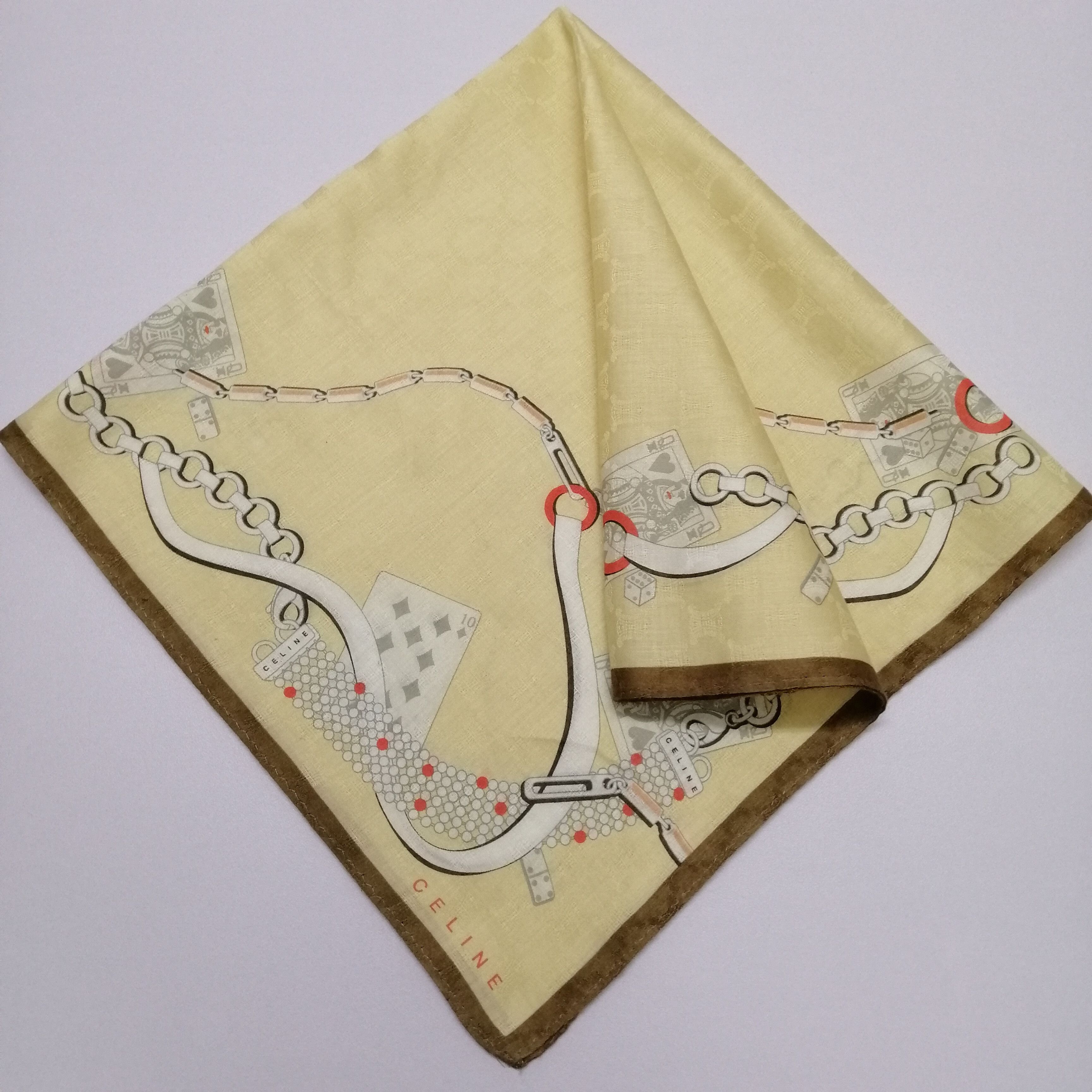 Celine × Vintage Celine Handkerchief/Neckerchief/Scarf-KD2104 Size ONE SIZE - 1 Thumbnail