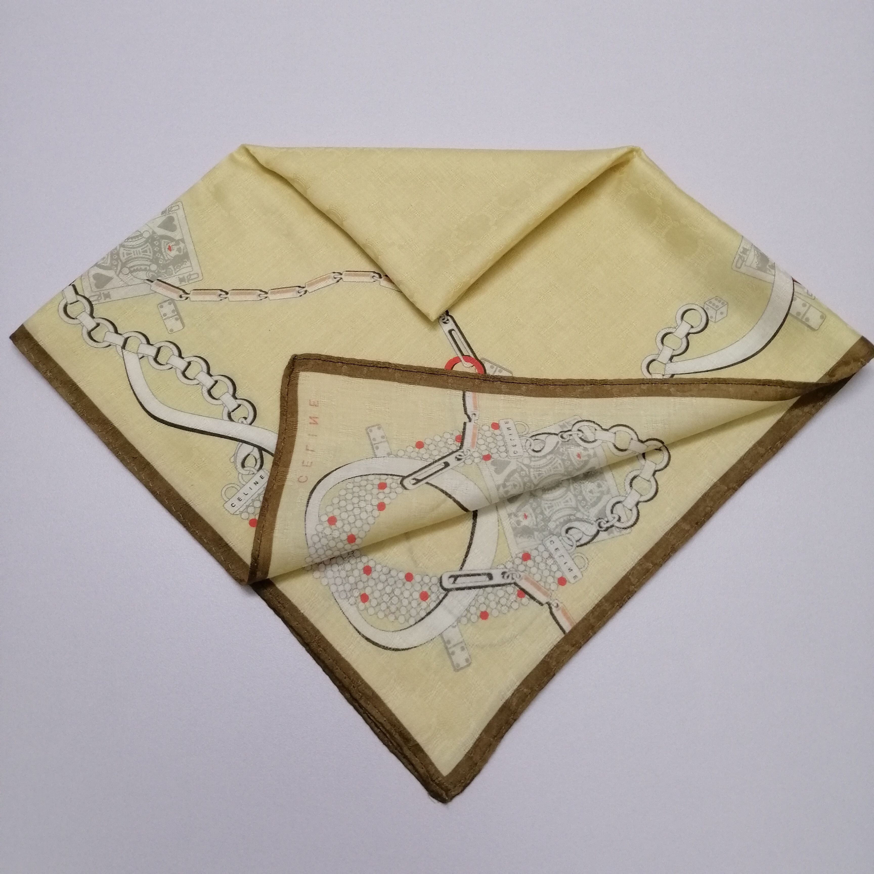 Celine × Vintage Celine Handkerchief/Neckerchief/Scarf-KD2104 Size ONE SIZE - 6 Thumbnail