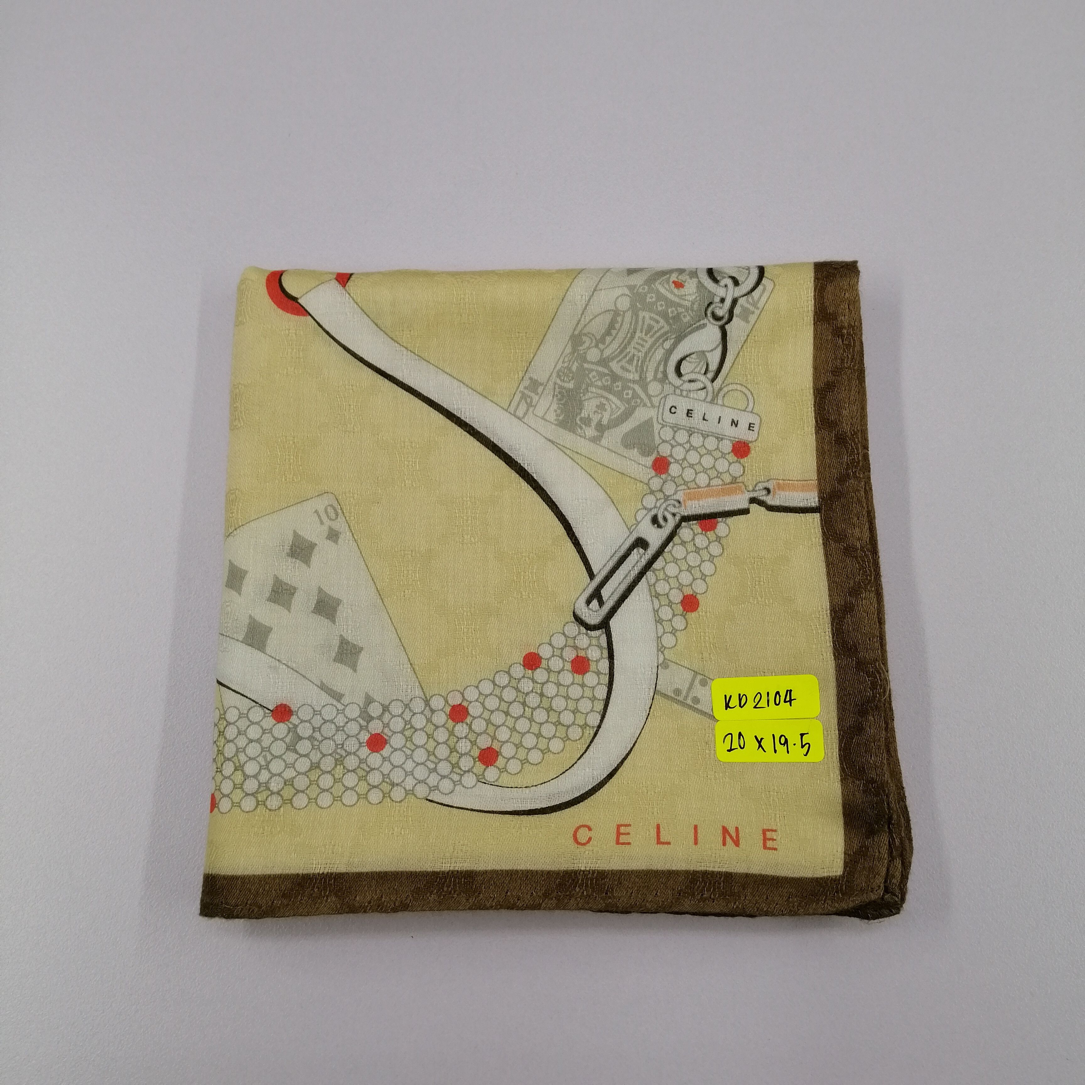 Celine × Vintage Celine Handkerchief/Neckerchief/Scarf-KD2104 Size ONE SIZE - 7 Thumbnail