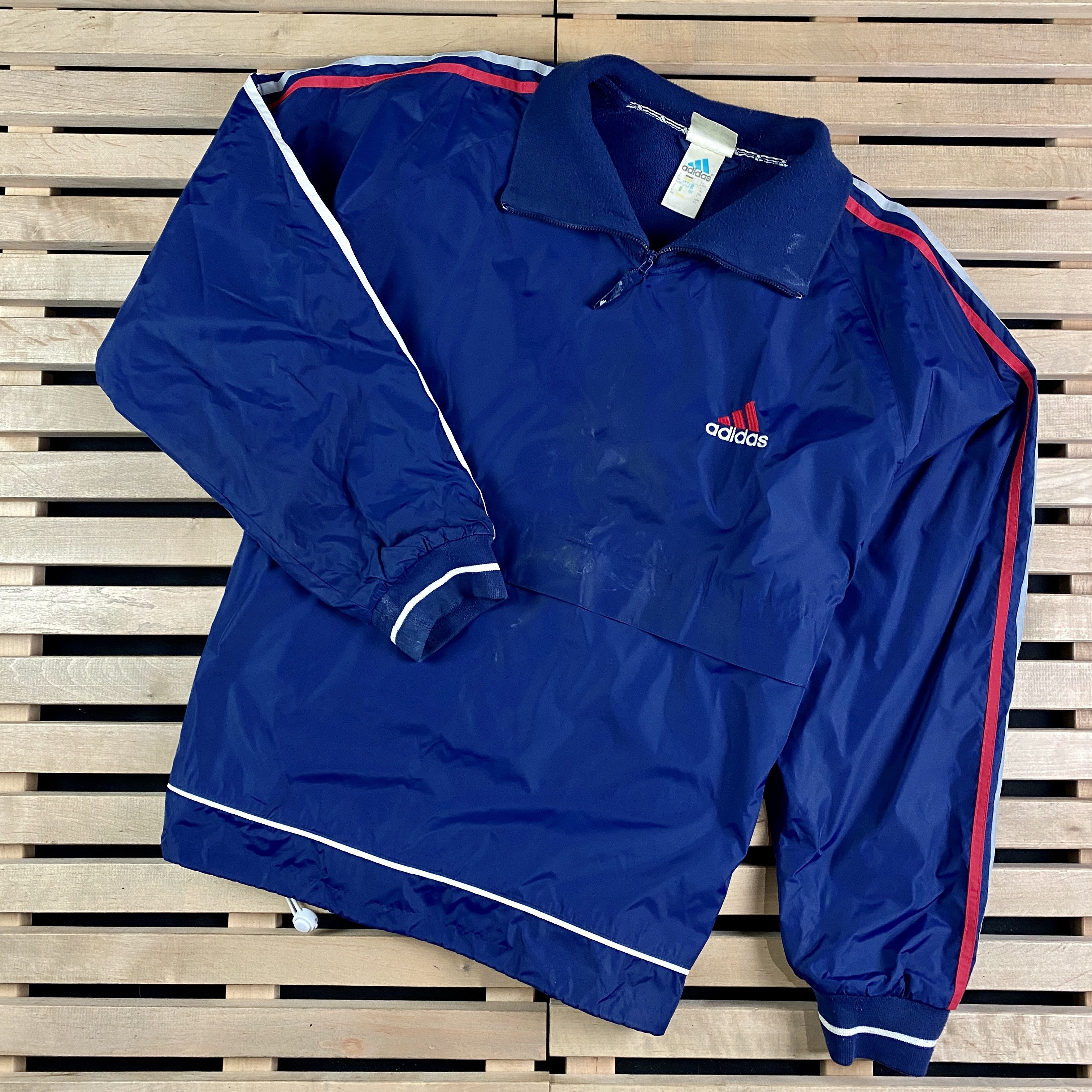 Adidas × Vintage Mens Jacket Anorak Adidas Vintage Size XL Size US XL / EU 56 / 4 - 1 Thumbnail
