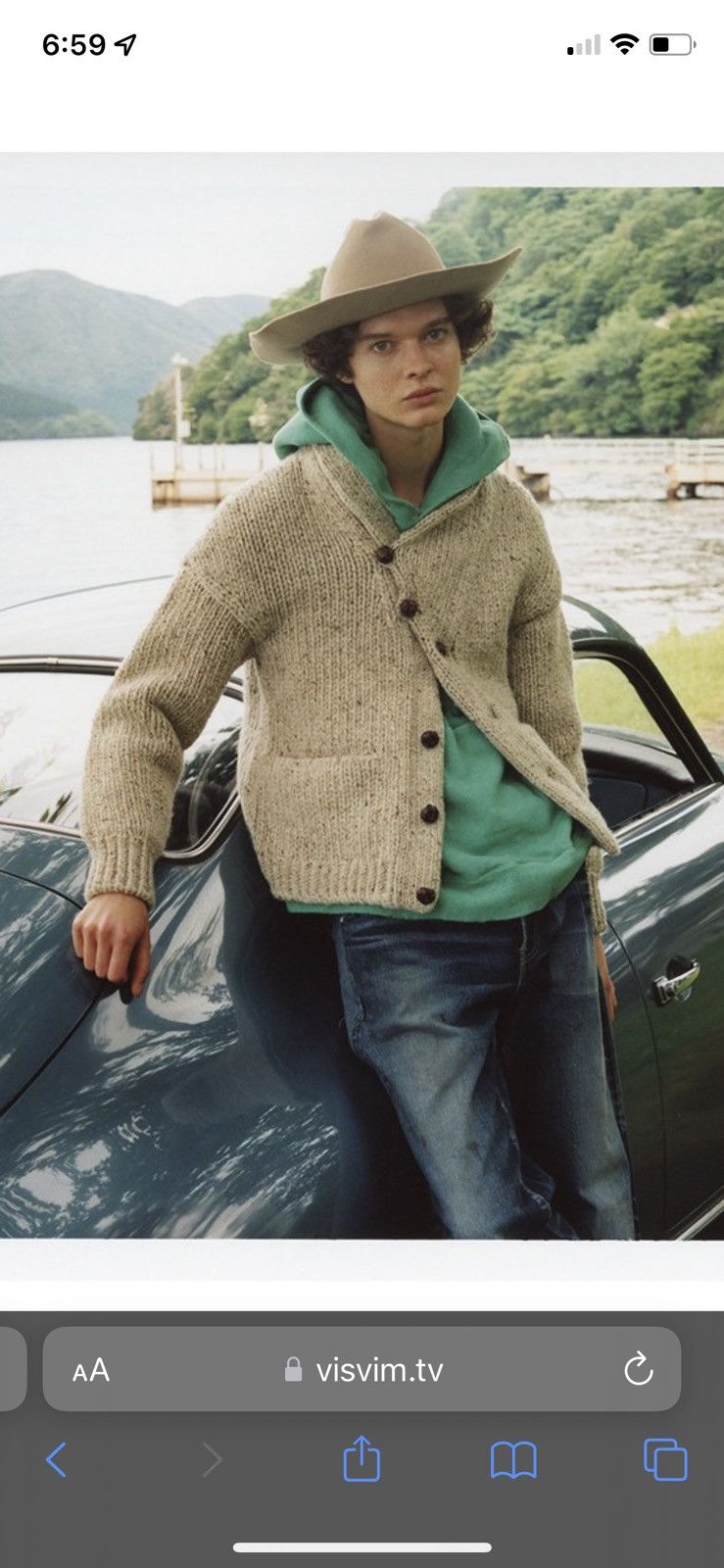 Visvim Visvim amplus hoodie p.o. (Uneven dye) green size 2 | Grailed