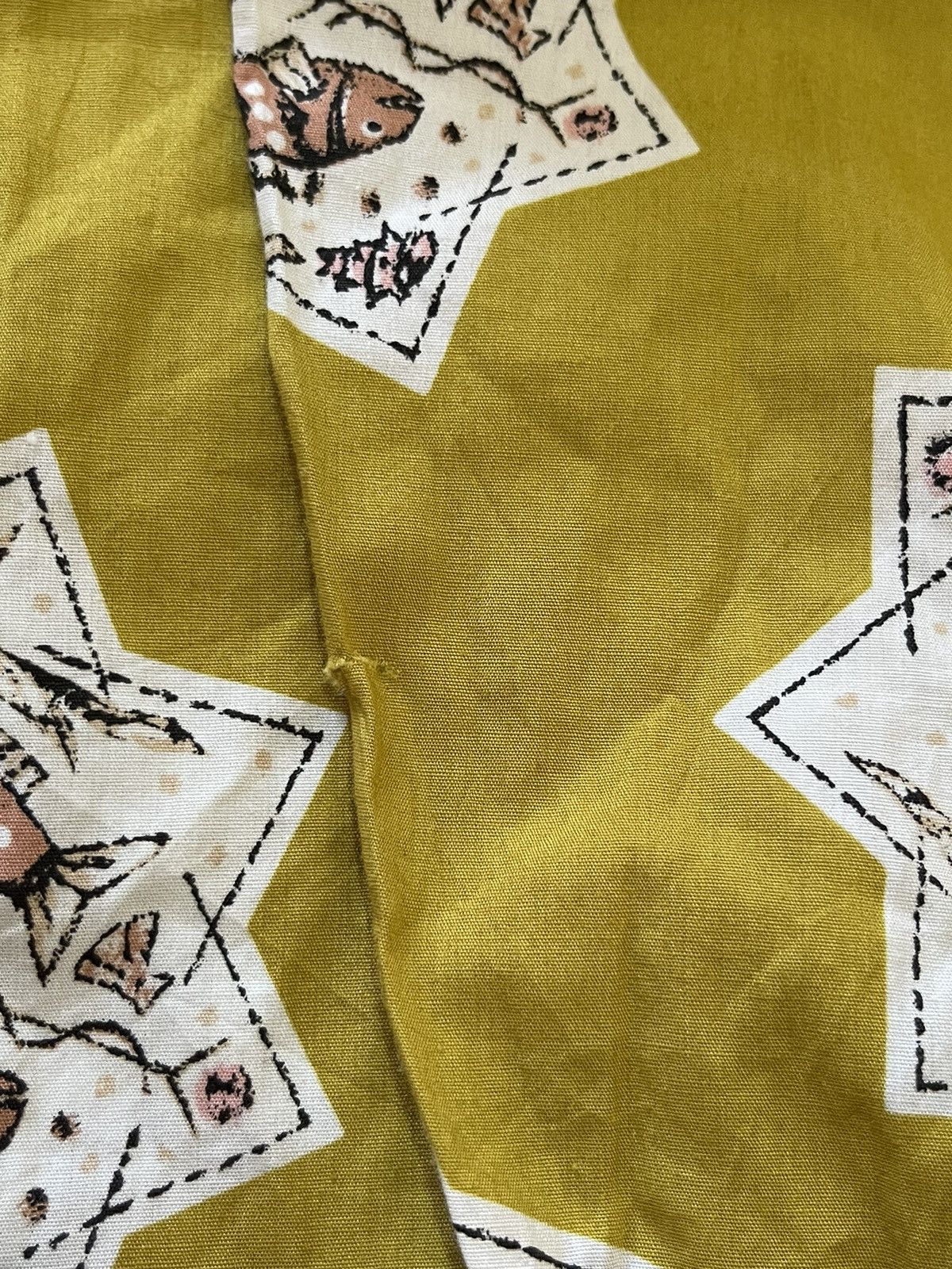 Bebe Fish Design Single Pocket Overprint Shirt