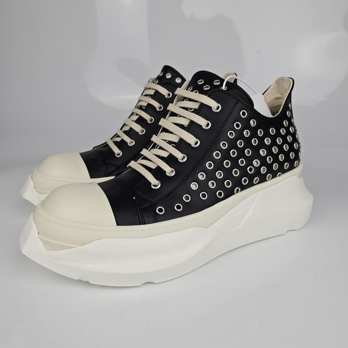Rick Owens Drkshdw Rick Owens DRKSHDW Abstract Black Faux Leather