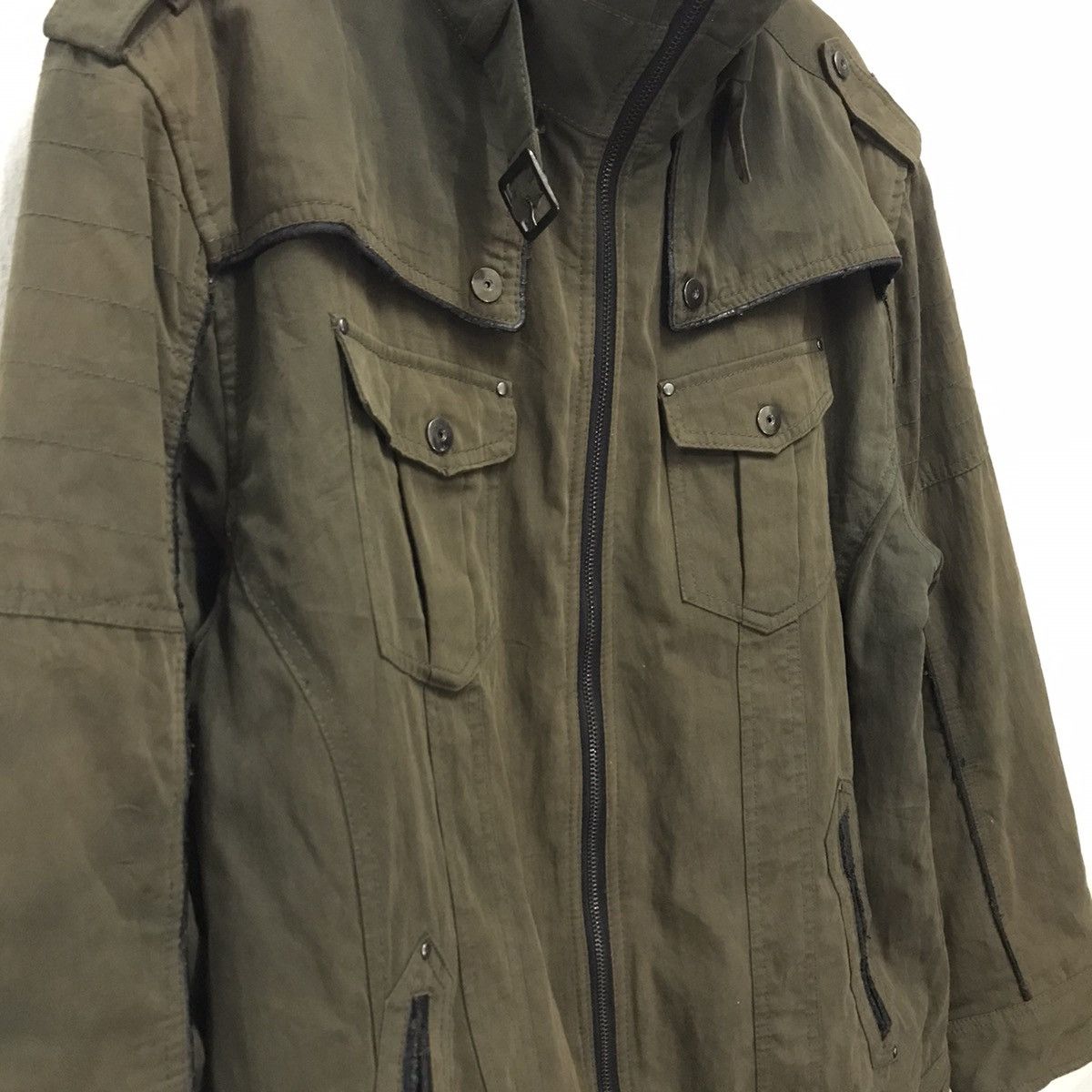 Japanese Brand Vintage Bareback Realdress Tactical Jacket Fur Collar Size US L / EU 52-54 / 3 - 10 Thumbnail